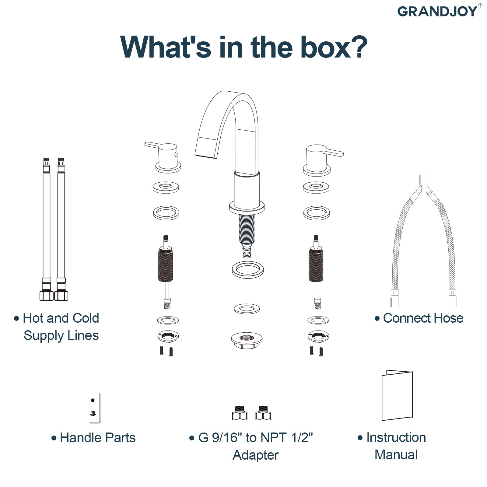 GRANDJOY SP52-BN Lavatory-Faucets - View #14
