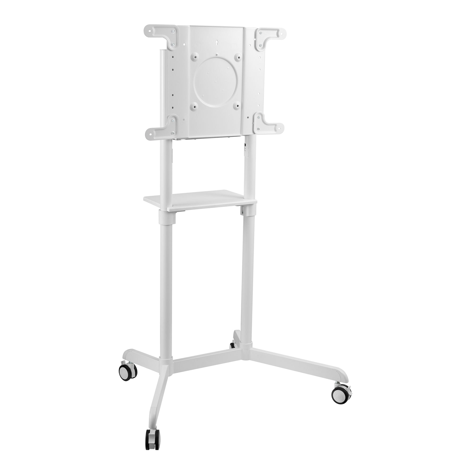 Mount-It! MI-8001 Traditional Silver TV stand Integrated TV Mount ( Accommodates TVs up to 70-in )