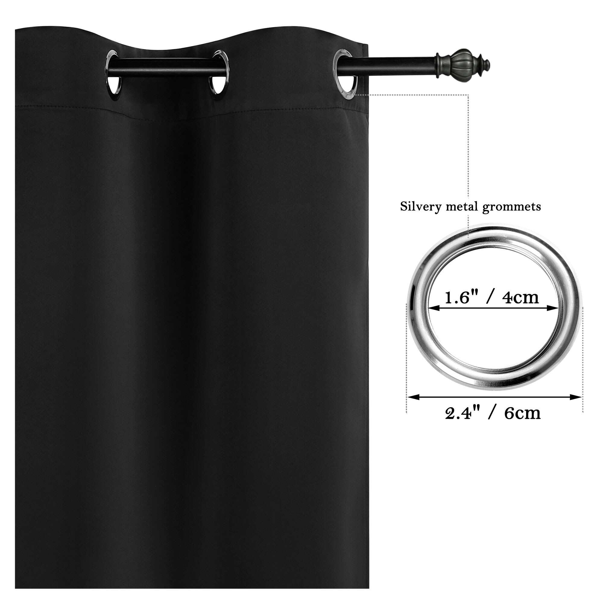 Unique Bargains S25121200UX5401 curtains - View #4