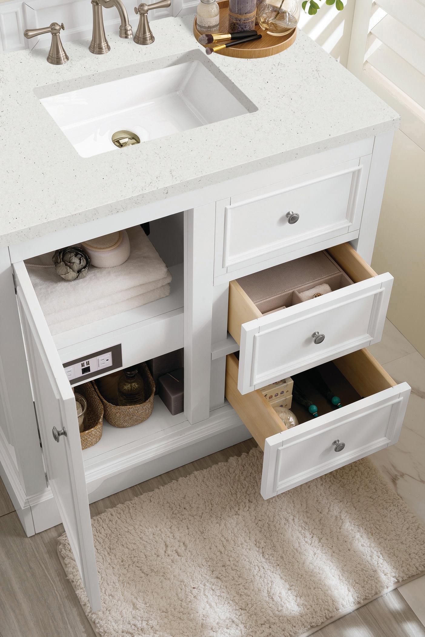 James Martin Vanities 825-V36-BW-3LDL Bath-Vanity-Combo - View #4