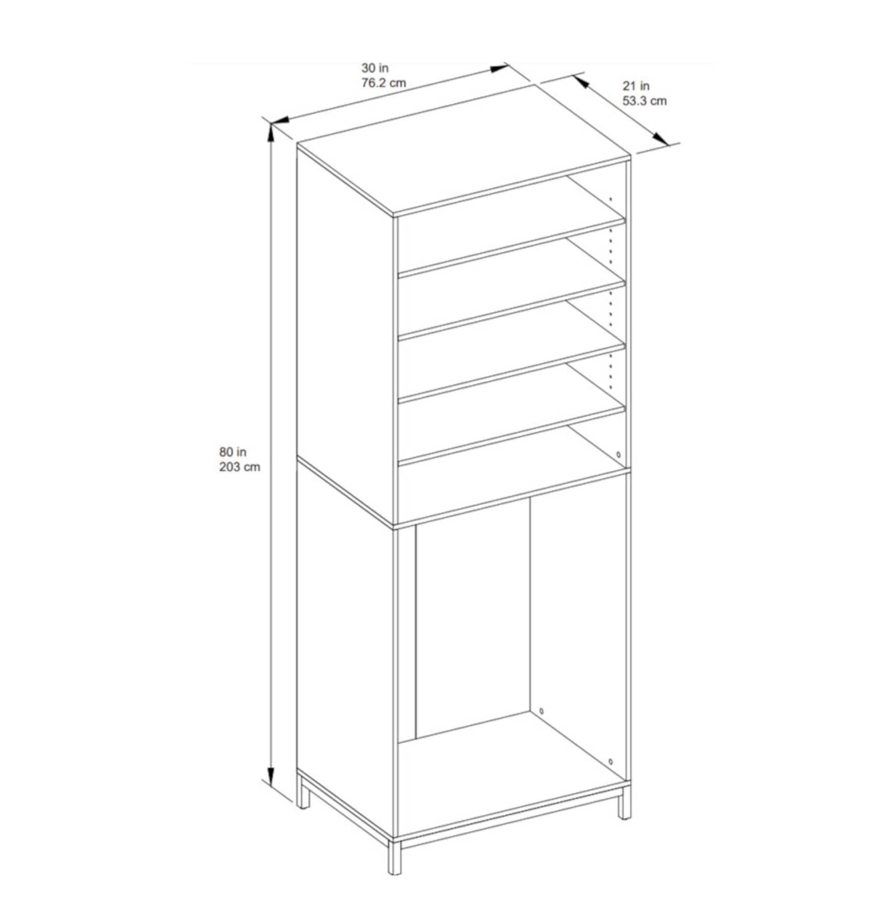 Scott Living SL30CLA-2 Wood-Closet-Kits - View #9