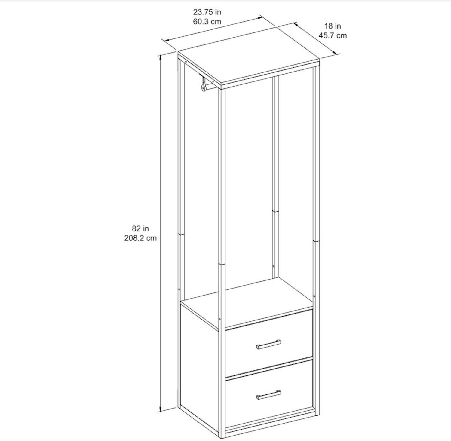 Style Selections Camryn 36-in W x 18-in D Brown Solid Shelving Wood Closet Shelf | LWUSTCA