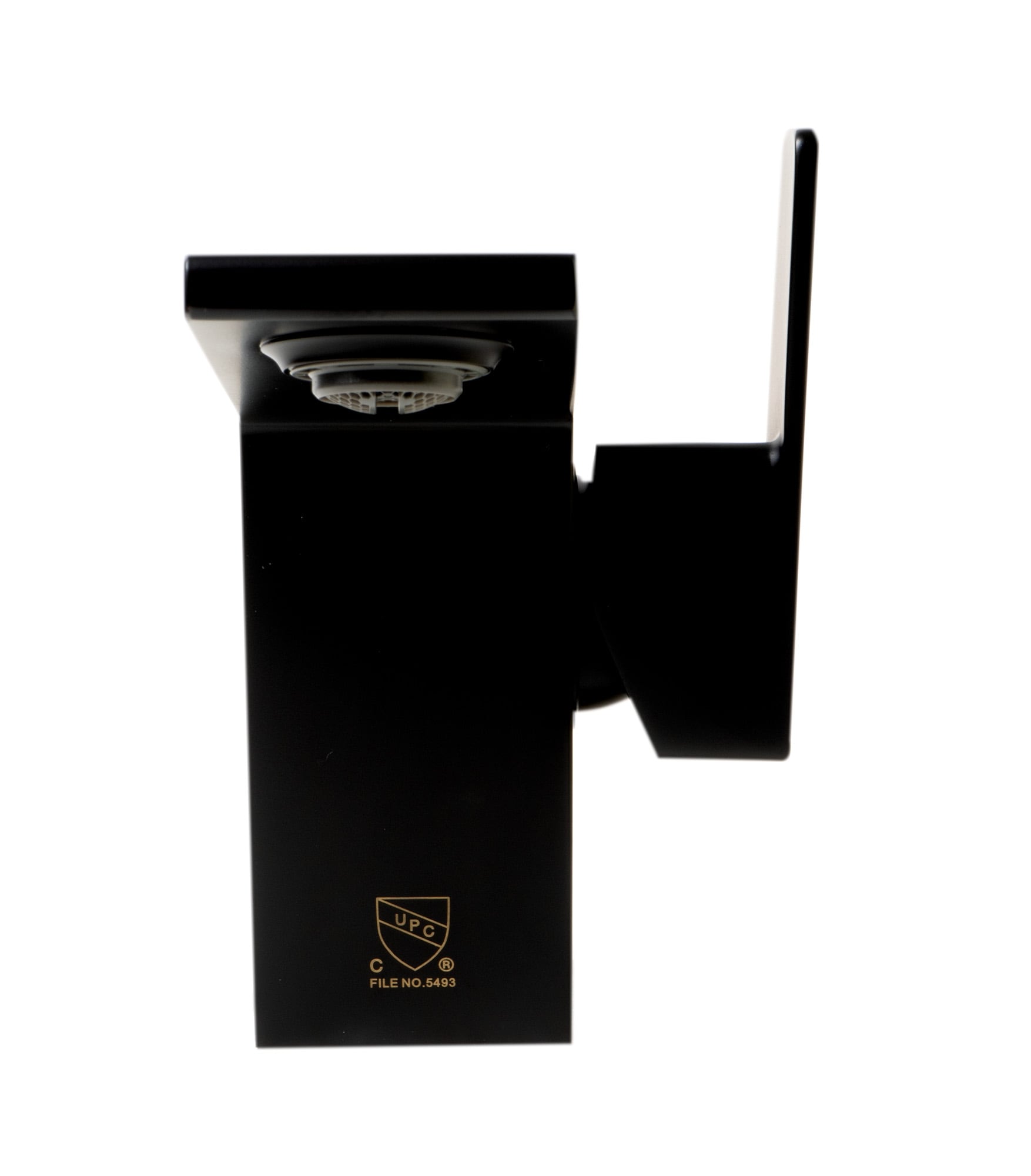 Matte Black Solid Brass Single-Hole Bathroom Faucet