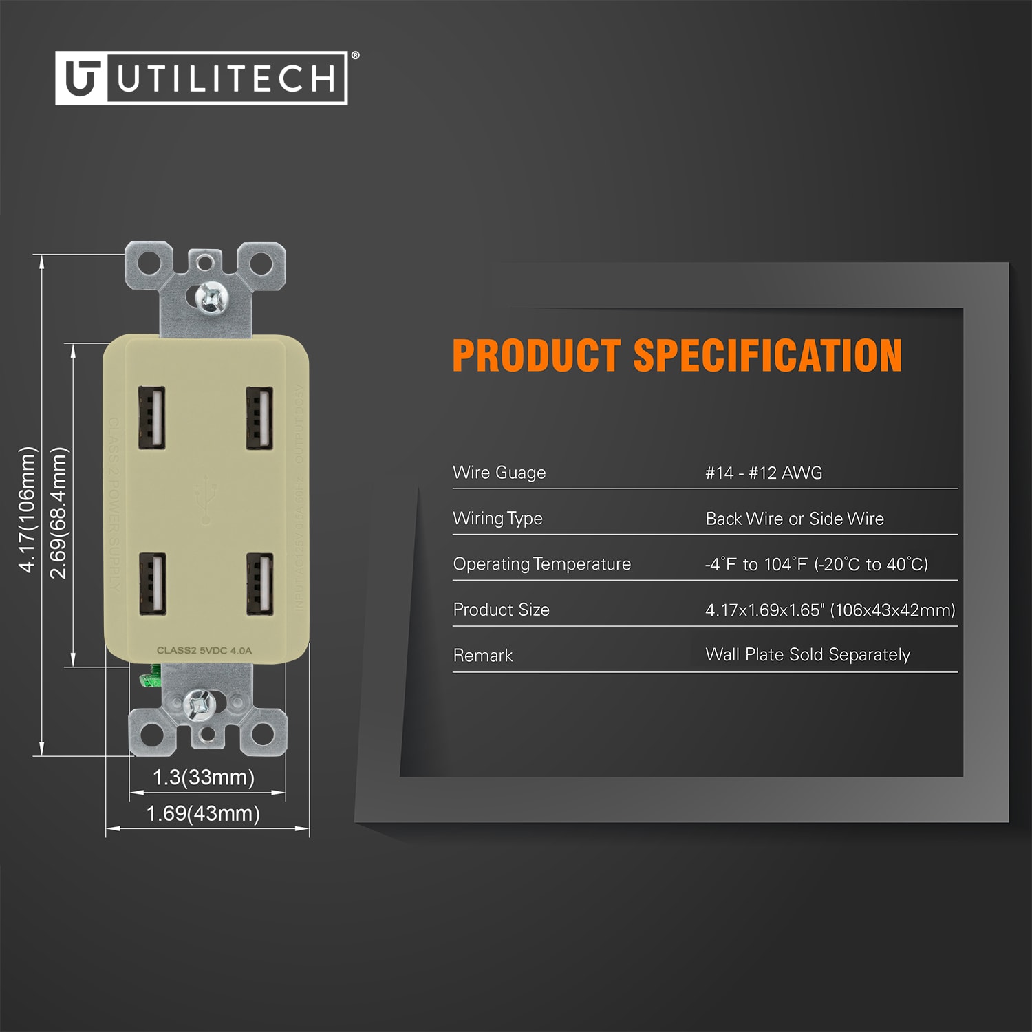 Utilitech R164U40-IV2 receptacles - View #6