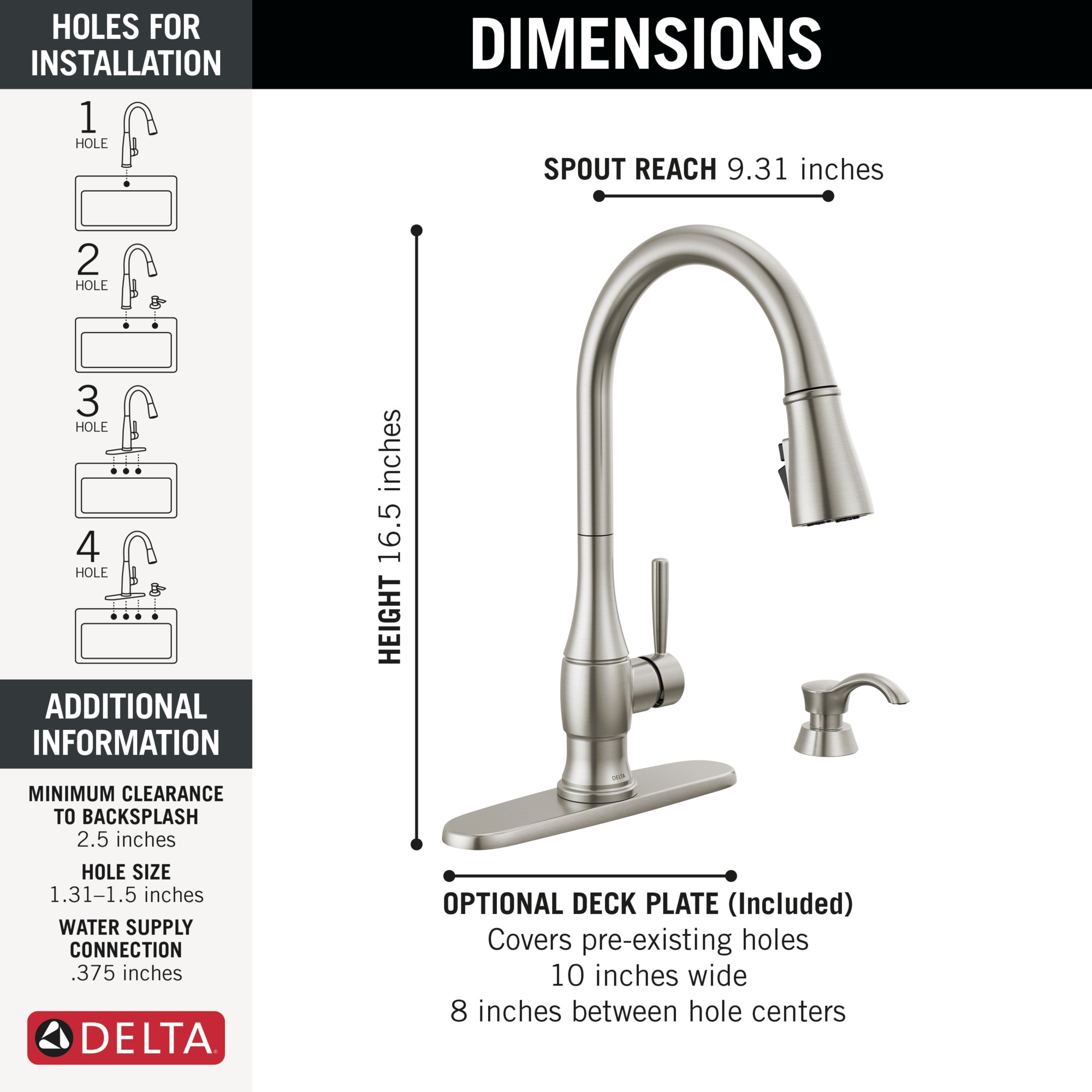 Delta 19831Z-SPSD-DST Kitchen-Faucets - View #4