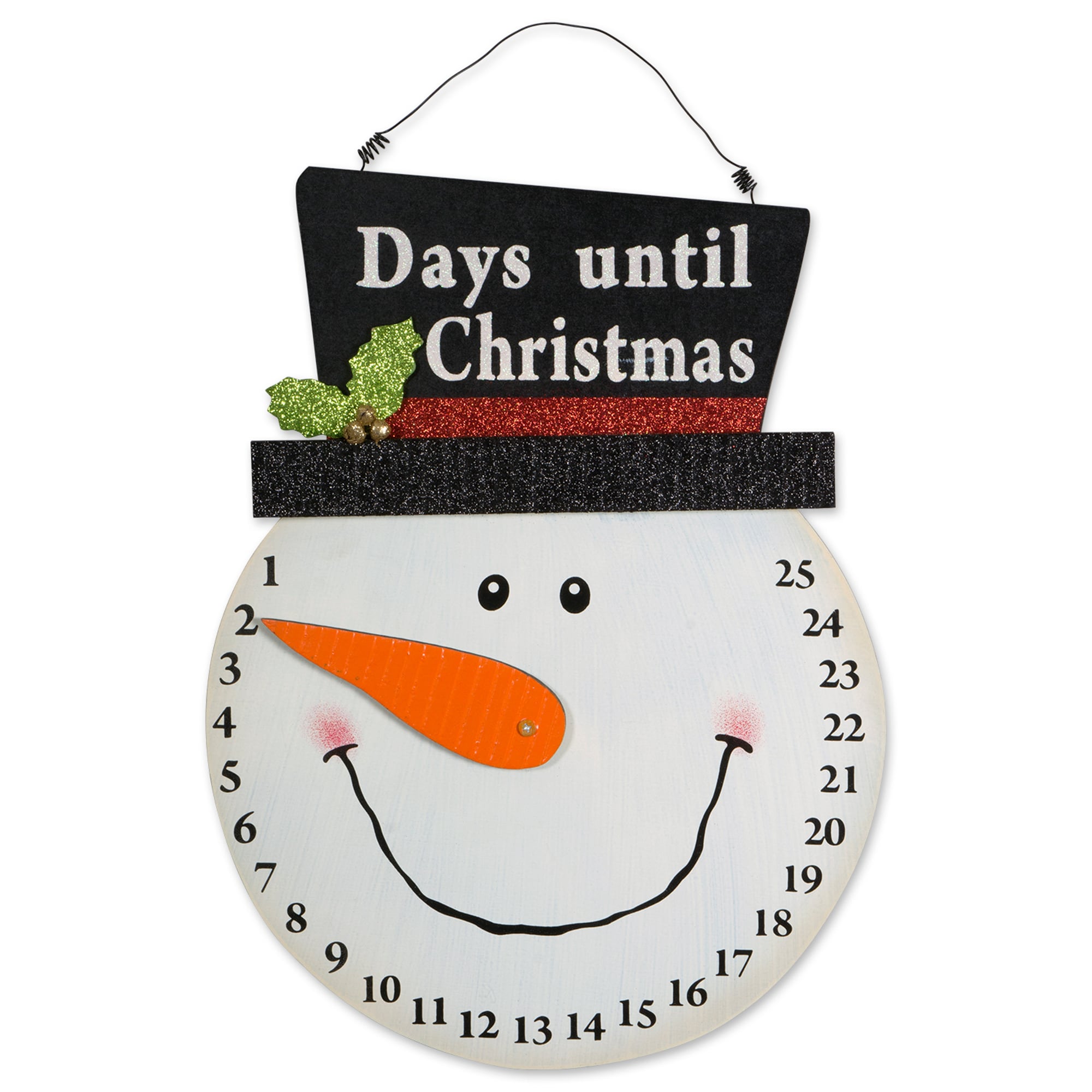 DII CAMZ37850 Days Til Christmas Snowman Countdown Hanging Advent Calendar