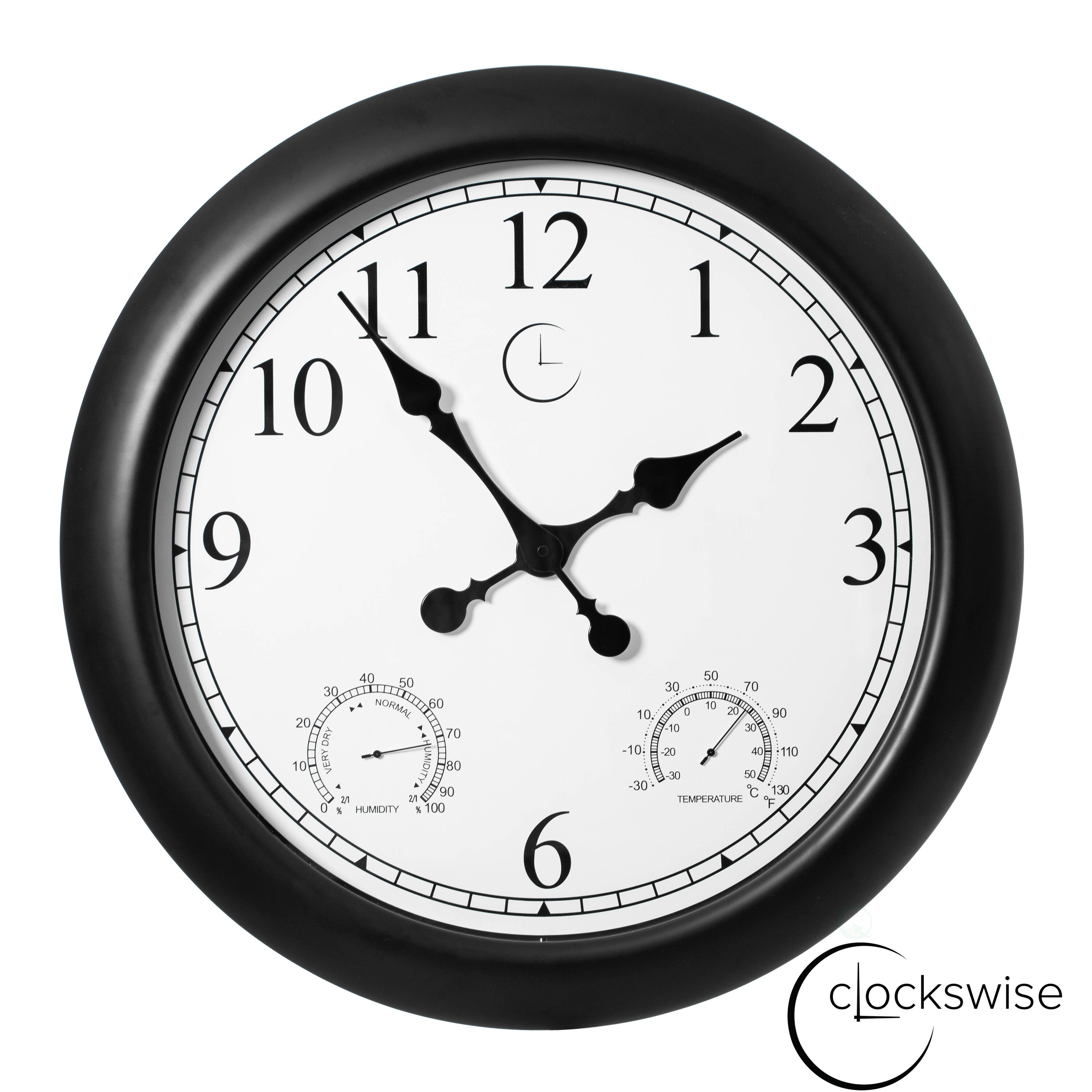 Clockswise QI004644 Analog Round Wall Modern