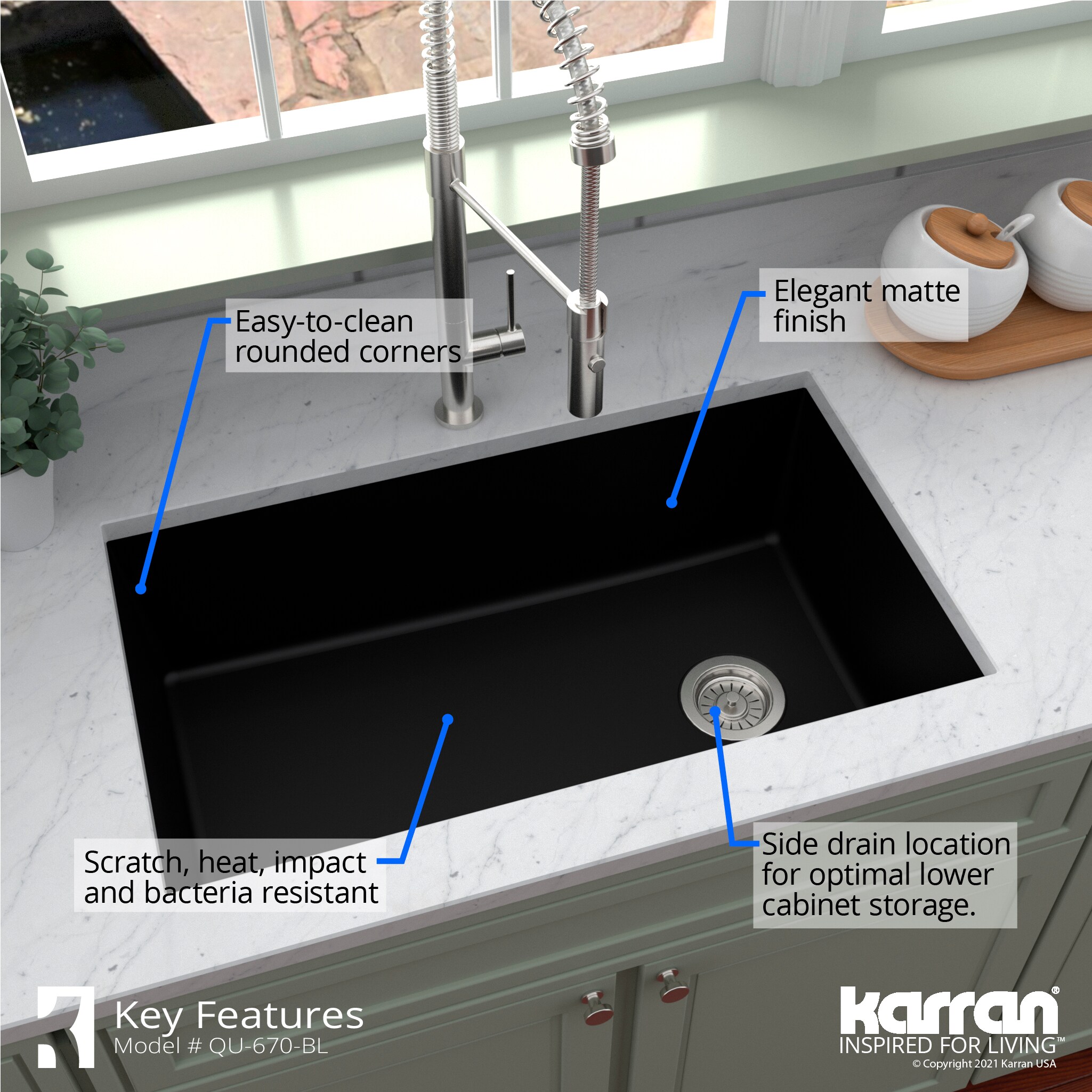 Karran QU-670-BL-PK1 Kitchen-Sinks - View #8