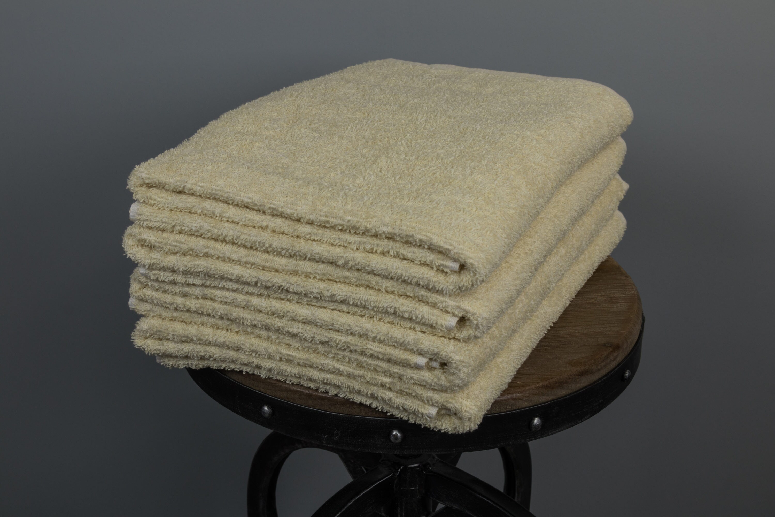 Fibertone KIT-BT14199BGFT4P 4-Piece Beige Cotton Beach Towel