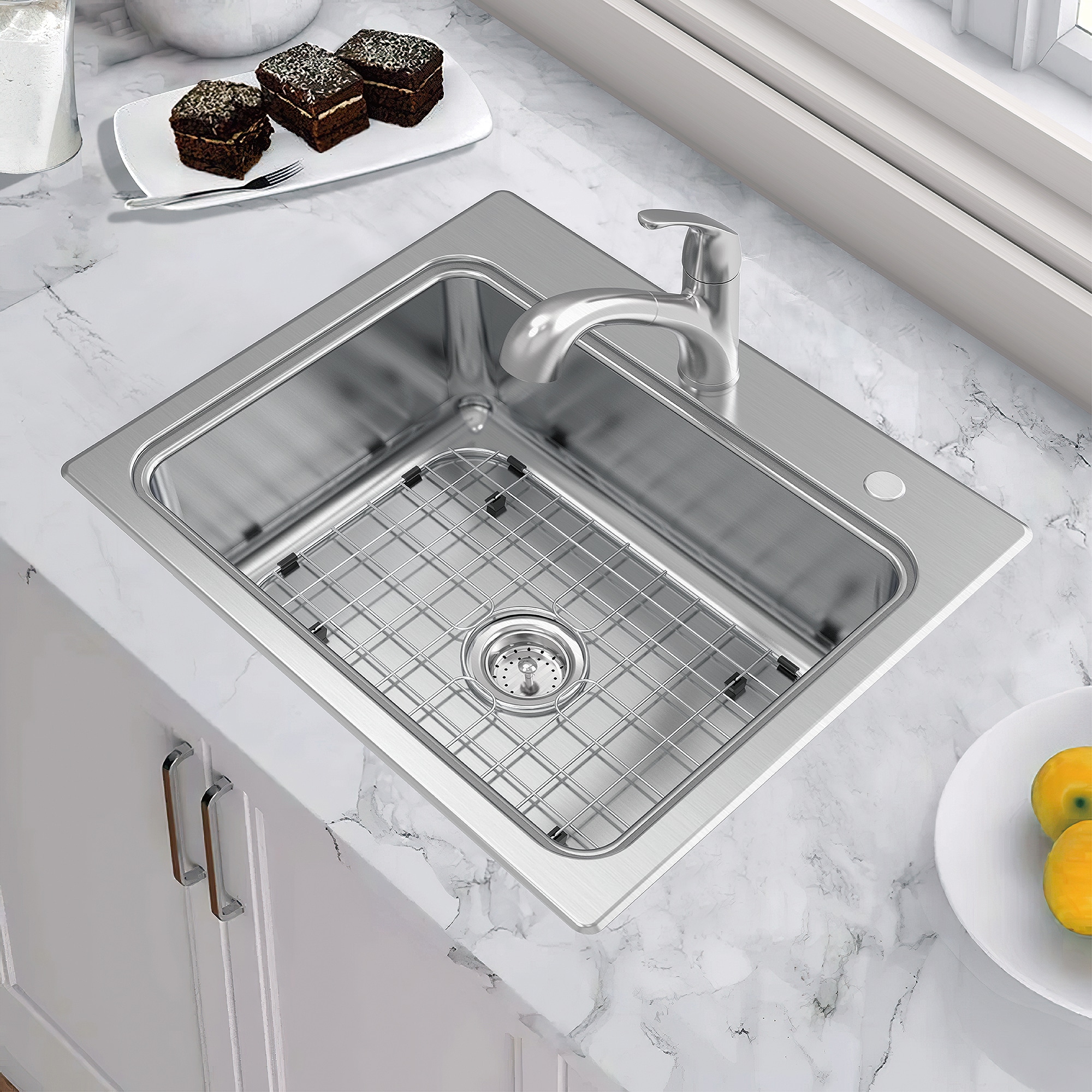Catering Standing Stainless Steel Sink Kitchen Washing Bowls W/ Worktop Drainer 