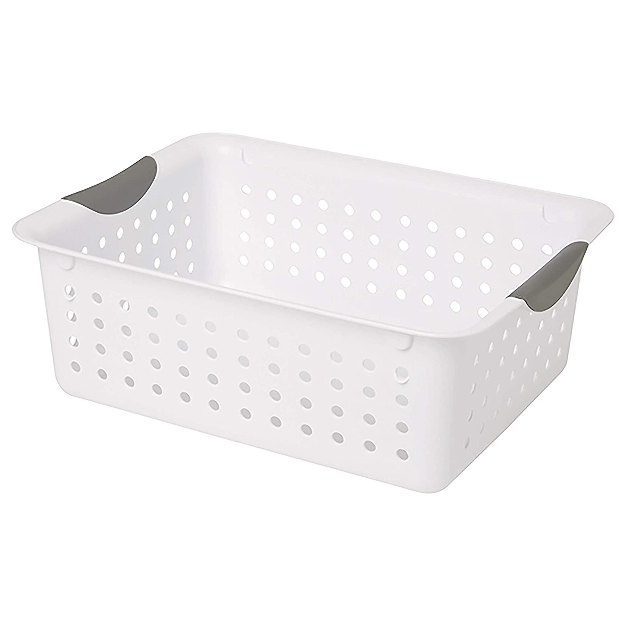 Sterilite Corporation 6-Pack 13.75-in W x 10.5-in H x 15.25-in D White  Plastic Stackable Milk Crate in the Storage Bins & Baskets department at