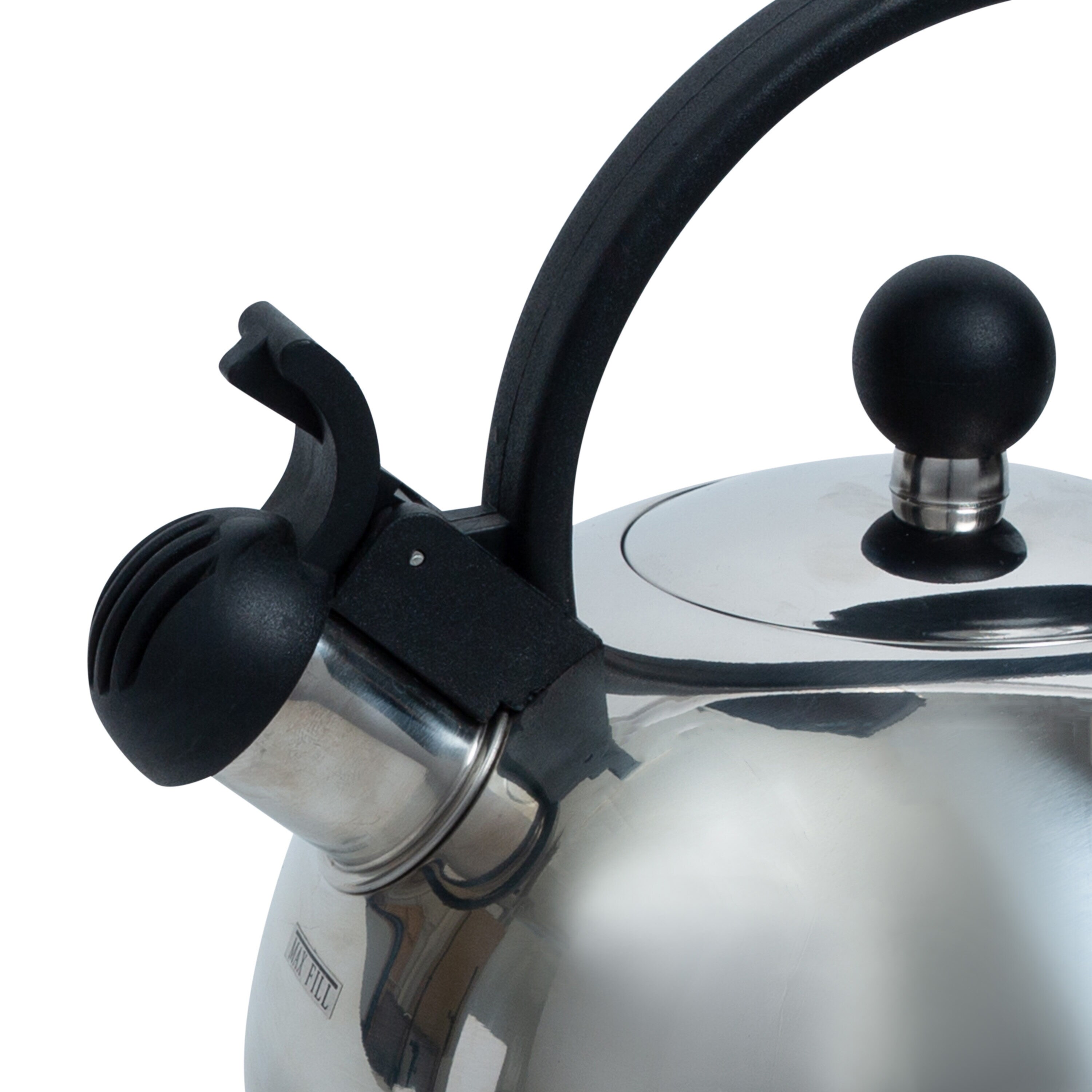 J&V Textiles 2.5 Quarts Stainless Steel Whistling Stovetop Tea