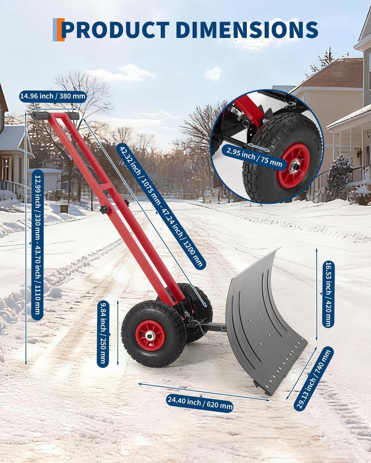 GAOMON CQC-MUWSBL-F80Z Snow-Shovels - View #2