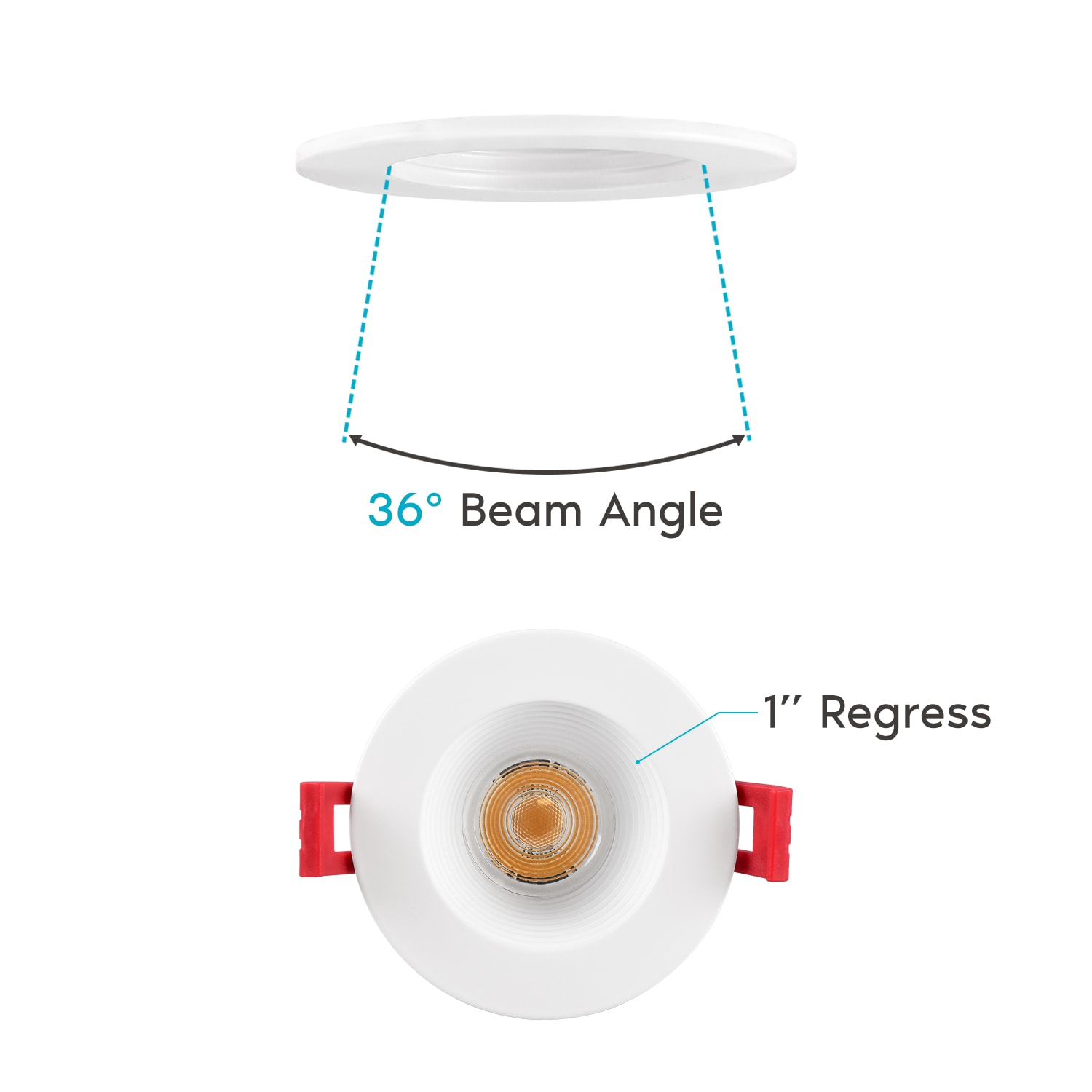 Bright White 2'' Dimmable LED Recessed Lighting Kit for Indoor/Outdoor