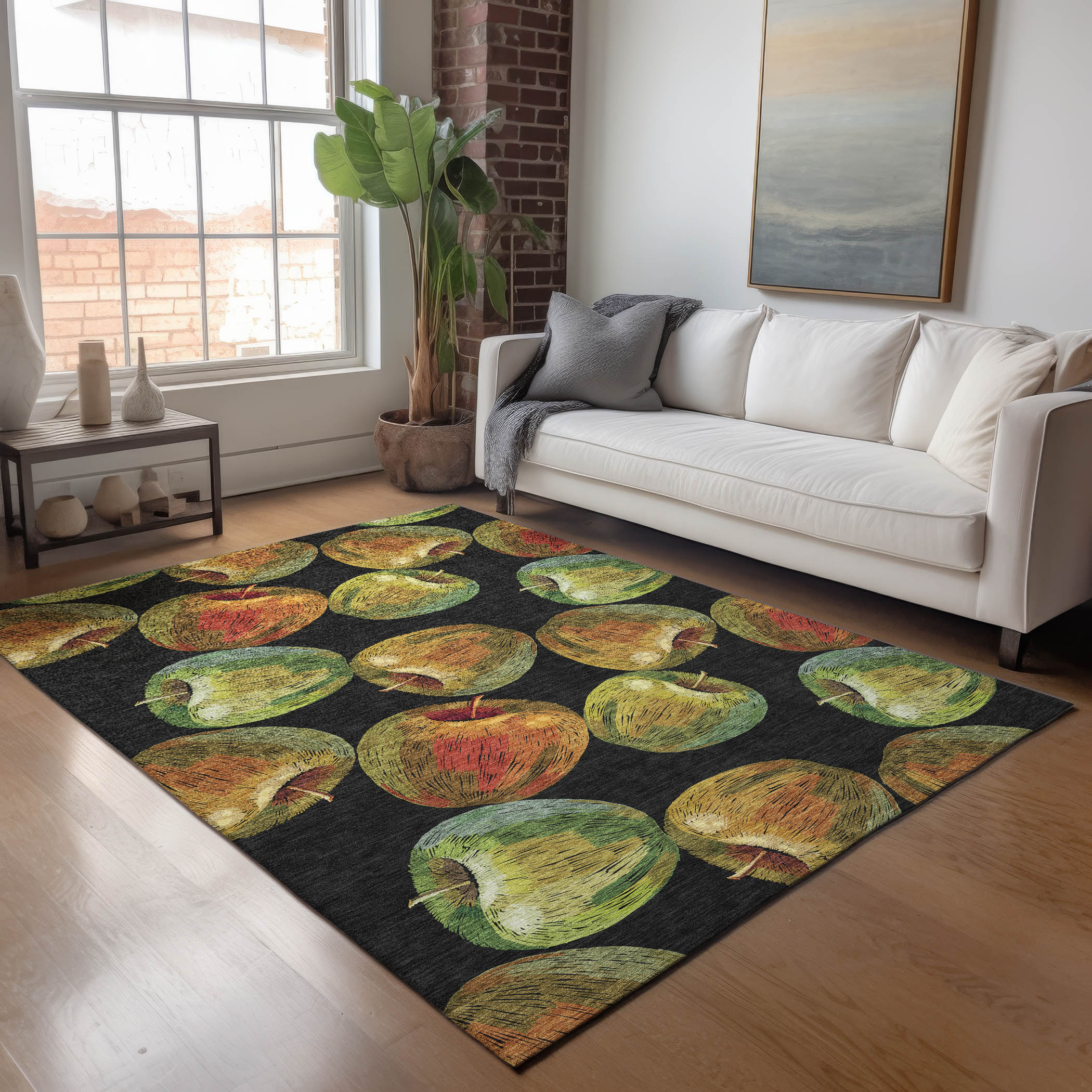 Addison Rugs AMF163MI8X10 Mayfield AMF163MI 8 x 10 (ft) Loomed Polyester Midnight Rectangular Indoor Geometric Machine washable Area rug