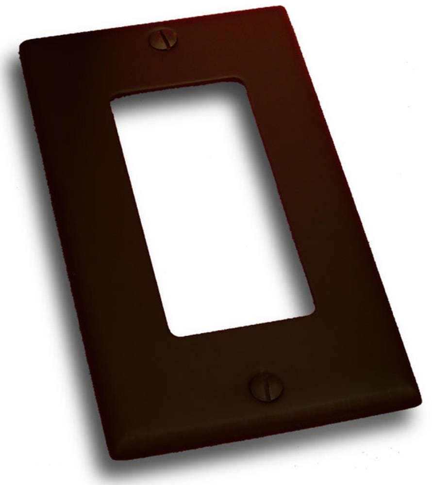 Residential Essentials 10815VB 1 -Gang Standard Size Venetian Bronze Steel Indoor Decorator Wall Plate