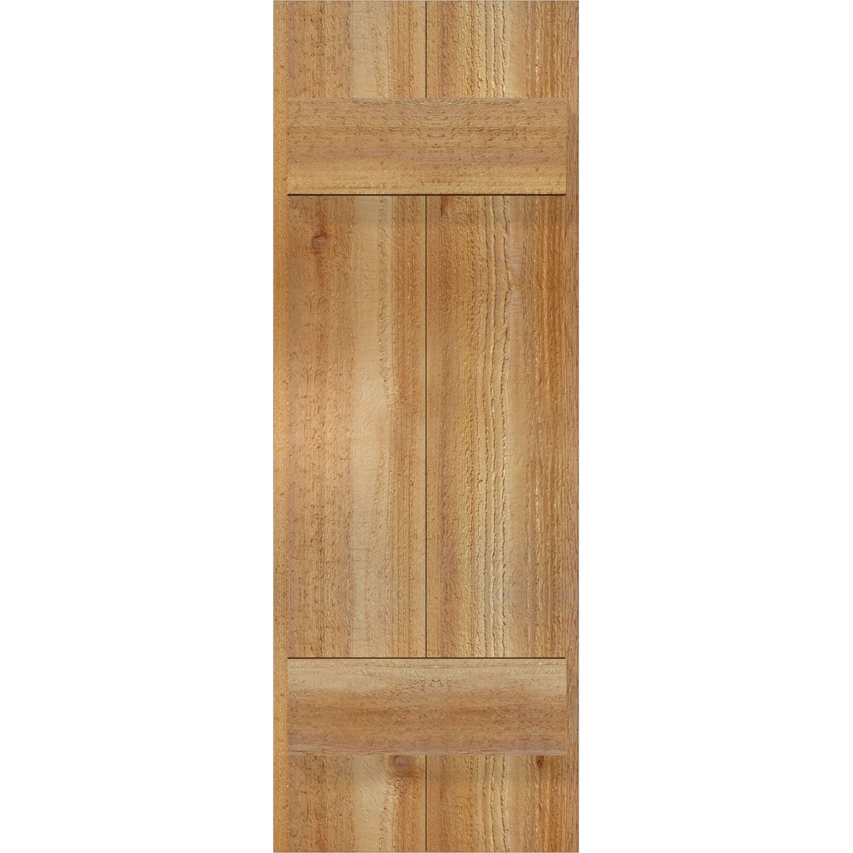 Ekena Millwork RBJ06S11X030RWR 10.75-in W x 30-in H Unfinished Paintable/Stainable Board and batten Wood Exterior Shutters ( 2 -Pack )