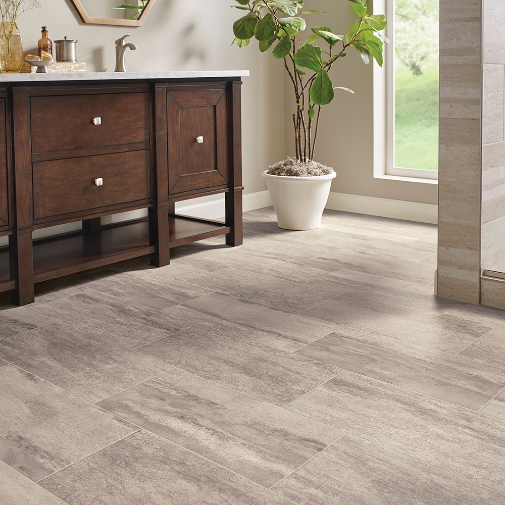 Armstrong CushionStep Diamond 10 Technology Solar Morning Residential Vinyl Sheet Flooring, Sold by 12 ft. Wide x Custom Length