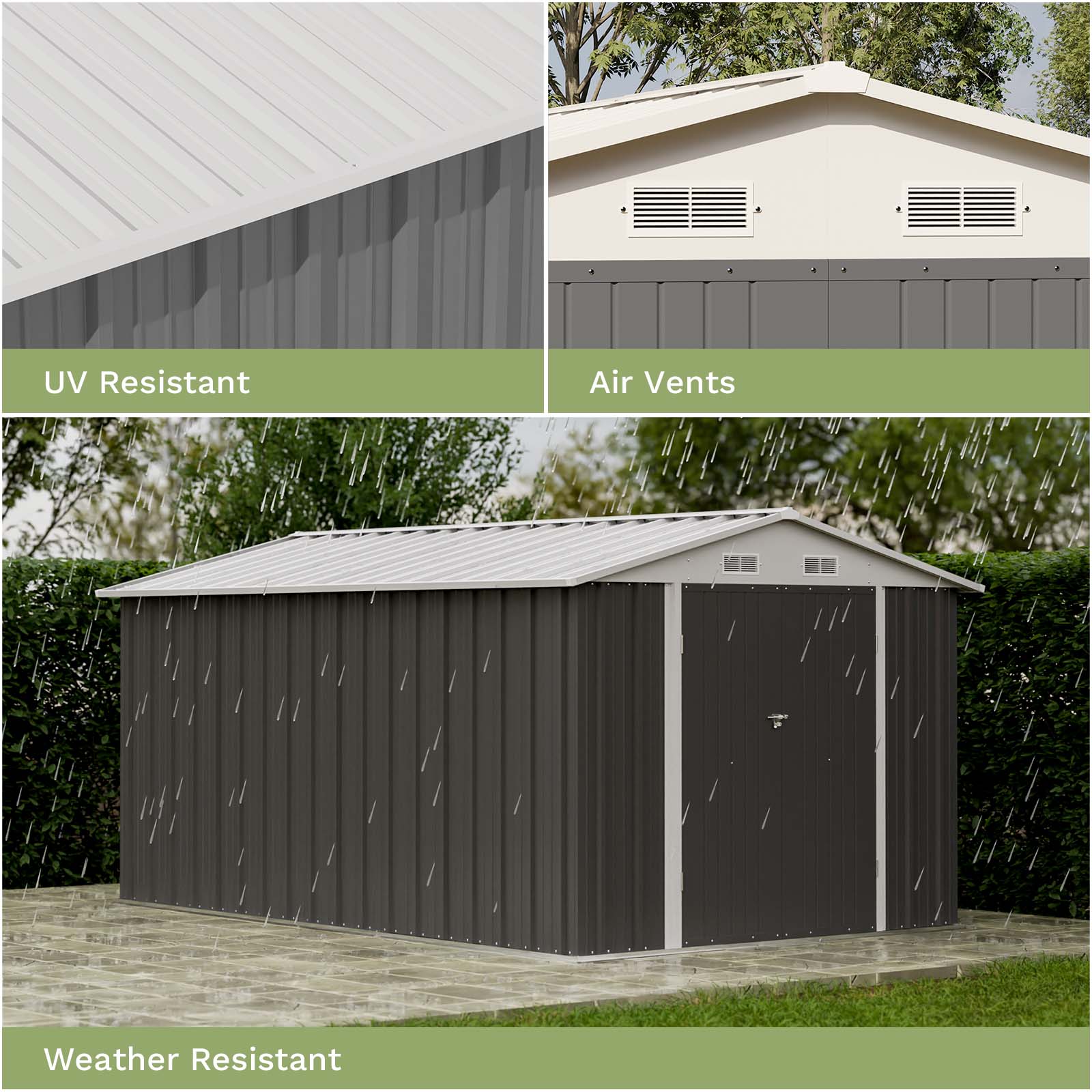 Patiowell WES-0356-4 Metal-Storage-Buildings-Sheds - View #4