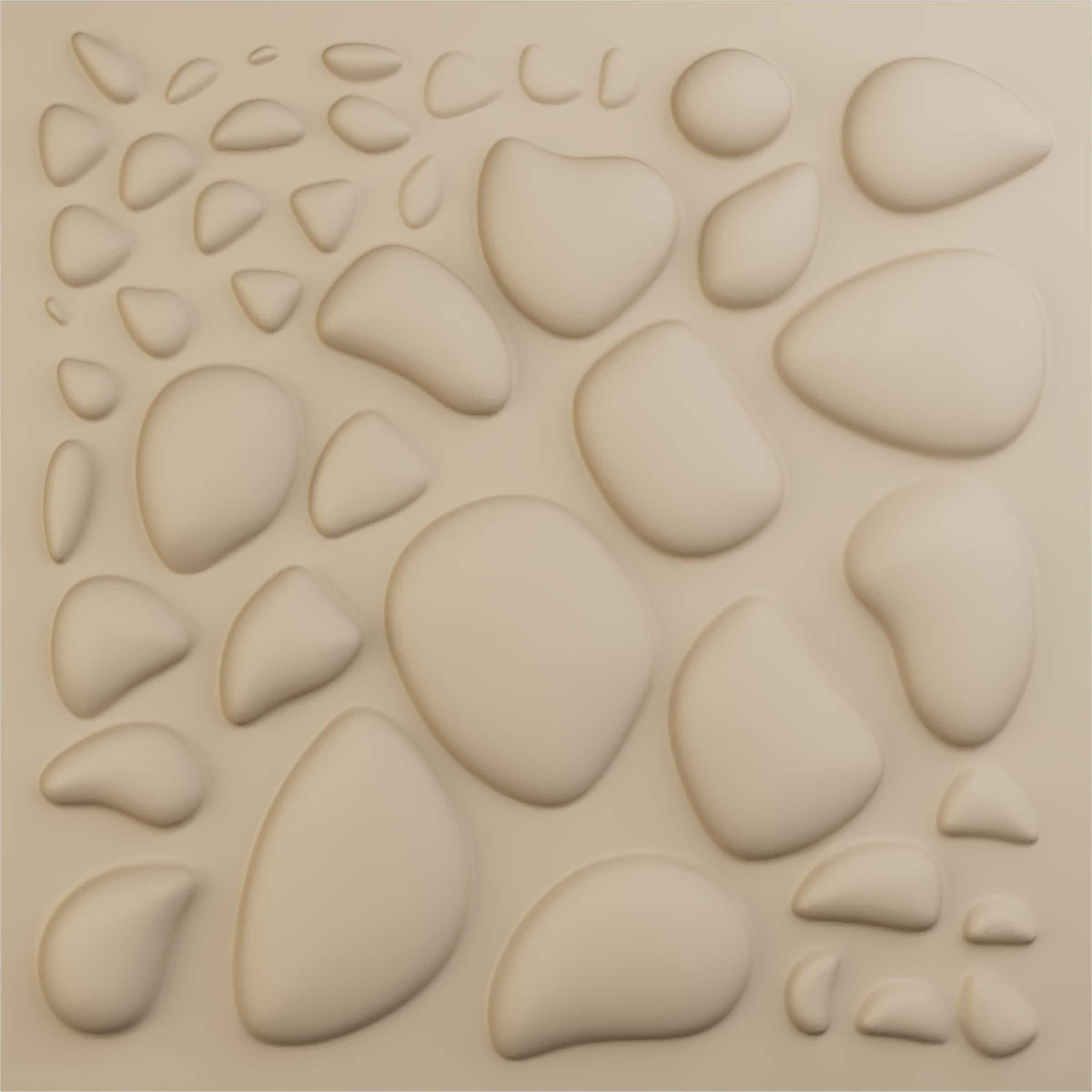 Ekena Millwork WP20X20SLGBE 19-5/8-in x 19-5/8-in Embossed Paintable/Stainable Brown/Tan PVC Wall Panel (
