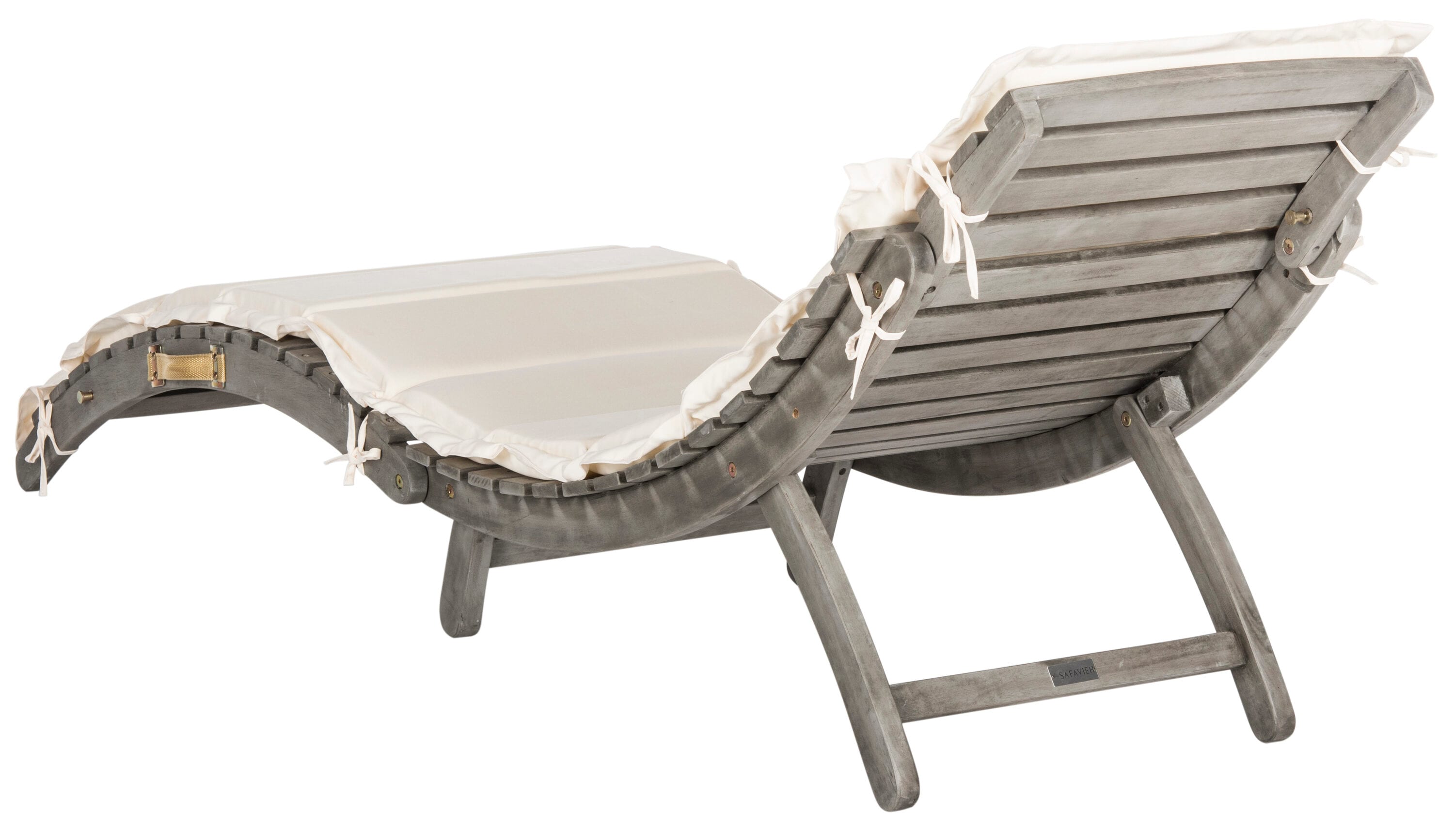 Safavieh PAT7020E Pacifica 3 -Piece Patio Conversation Set with Gray Cushions
