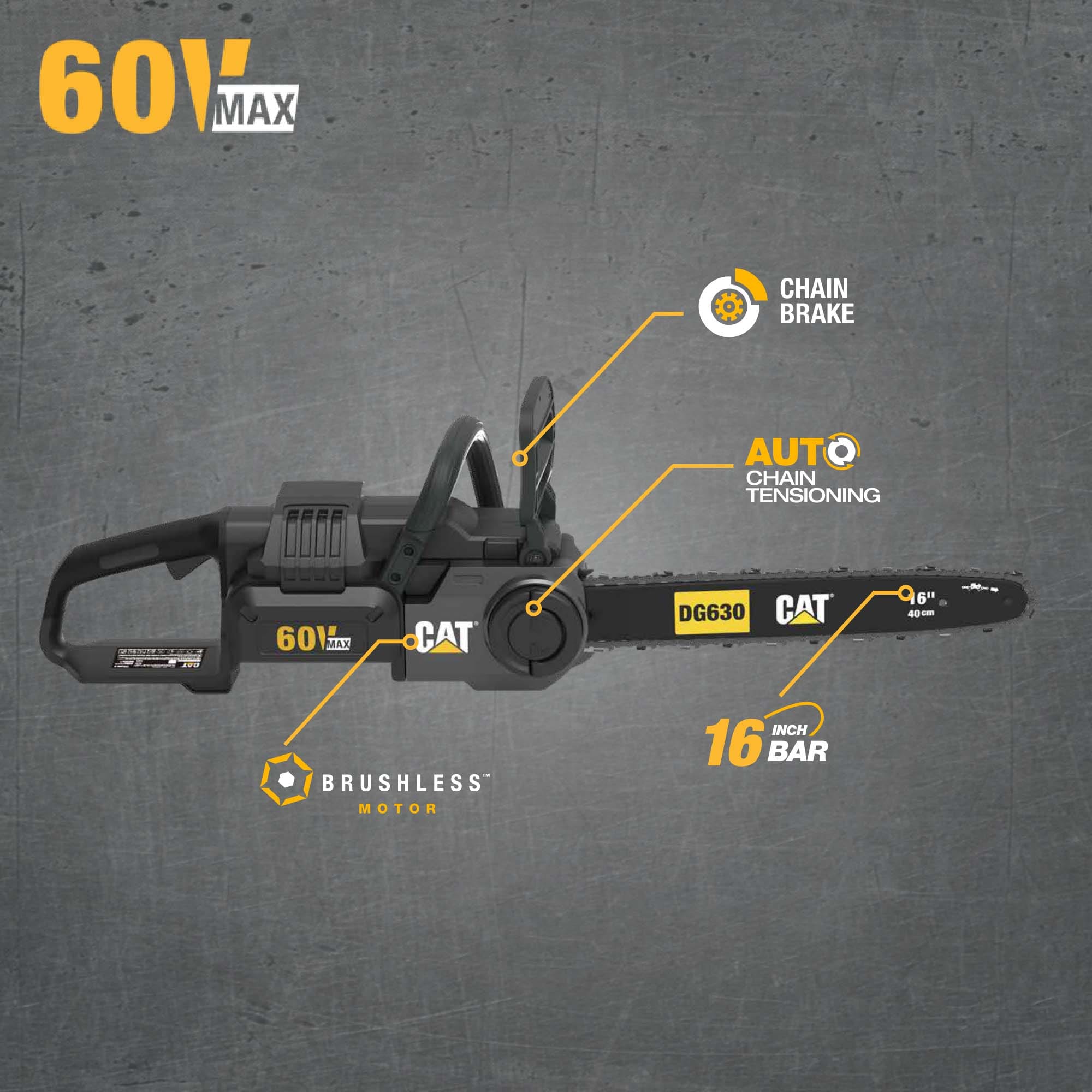 CAT DG630.9 Cordless-Chainsaw - View #3