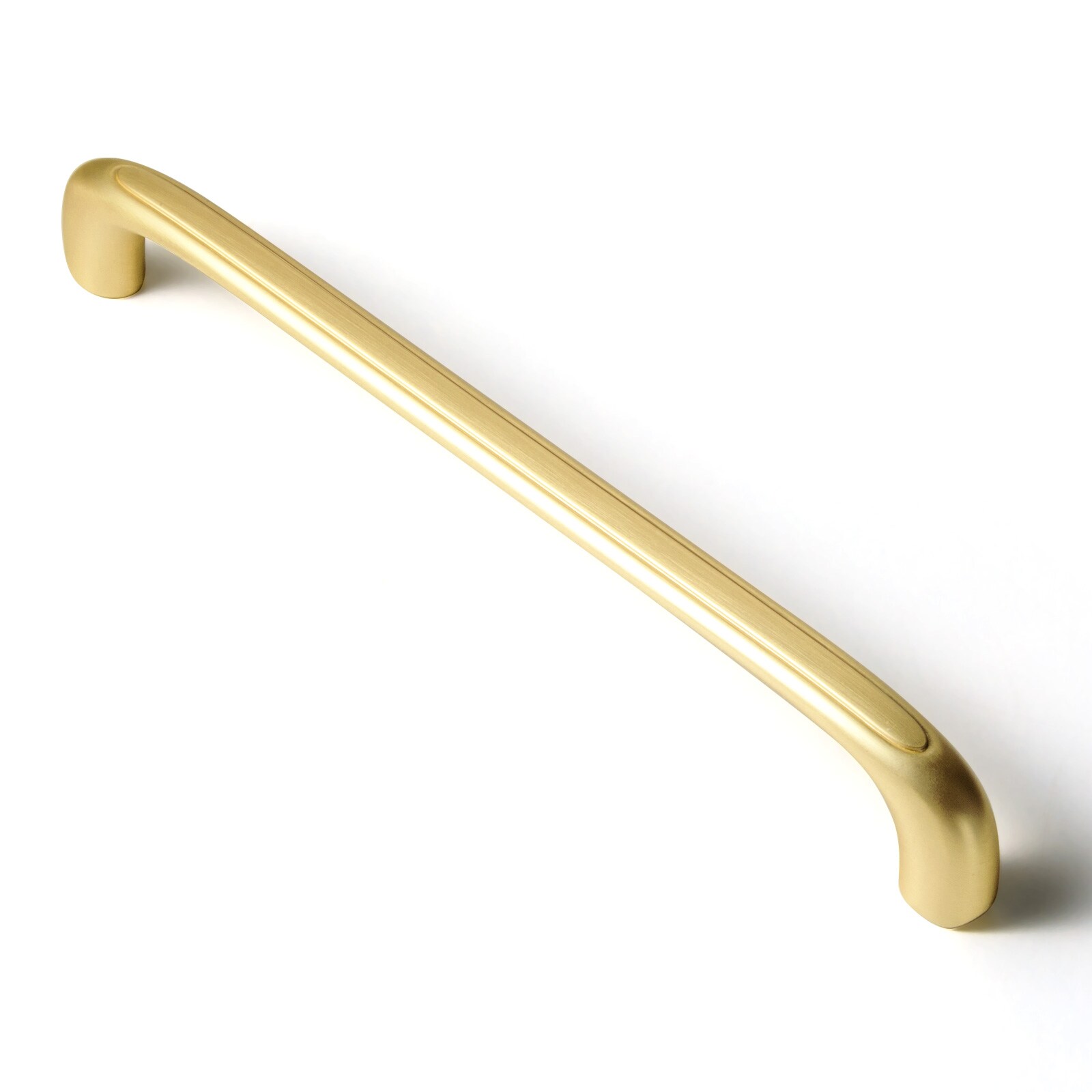 Miaokesen 2028TLS-192 7-9/16-in , 192mm Center to Center Light Brushed Brass Novelty Handle 6 -Pack