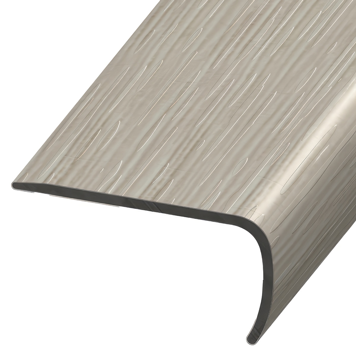 Versatrim VE-121546 GlueCore Lucida -GlueCore-Grigio 1-in T x 2-in W x 94-in L PVC Square cap