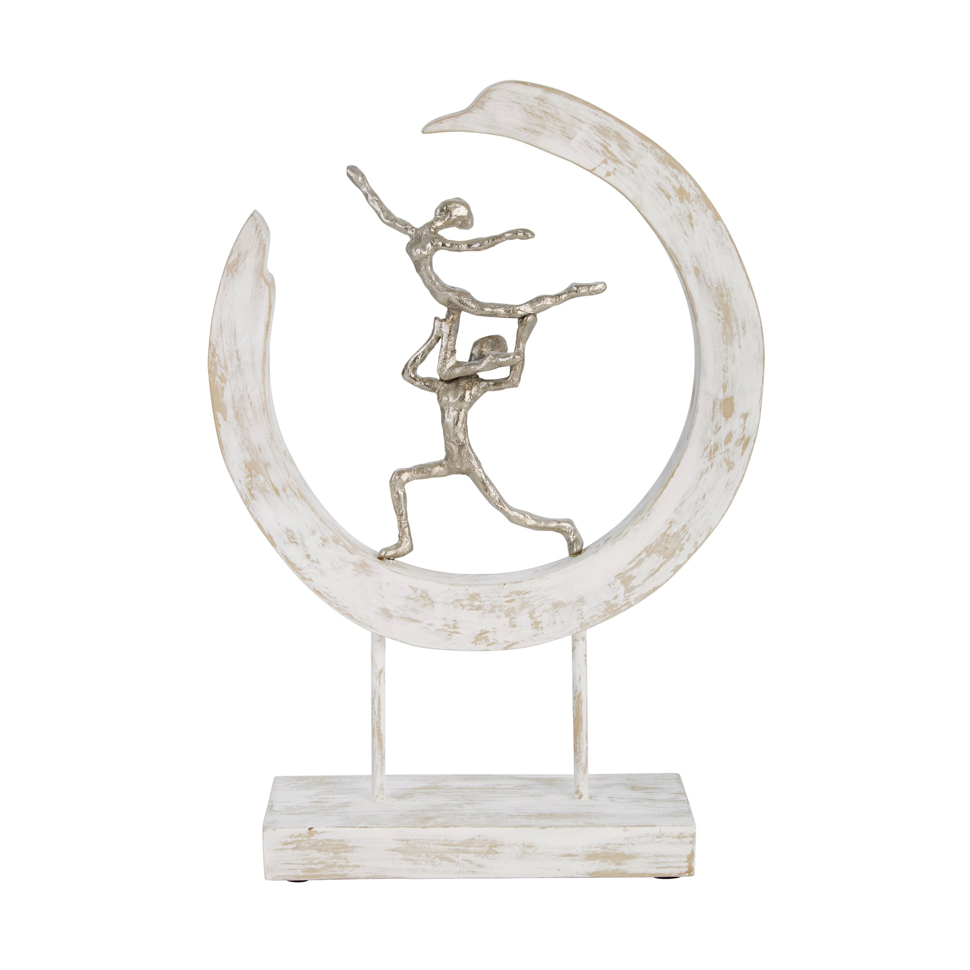 Sagebrook Home 14126 White Aluminum Modern Sculpture
