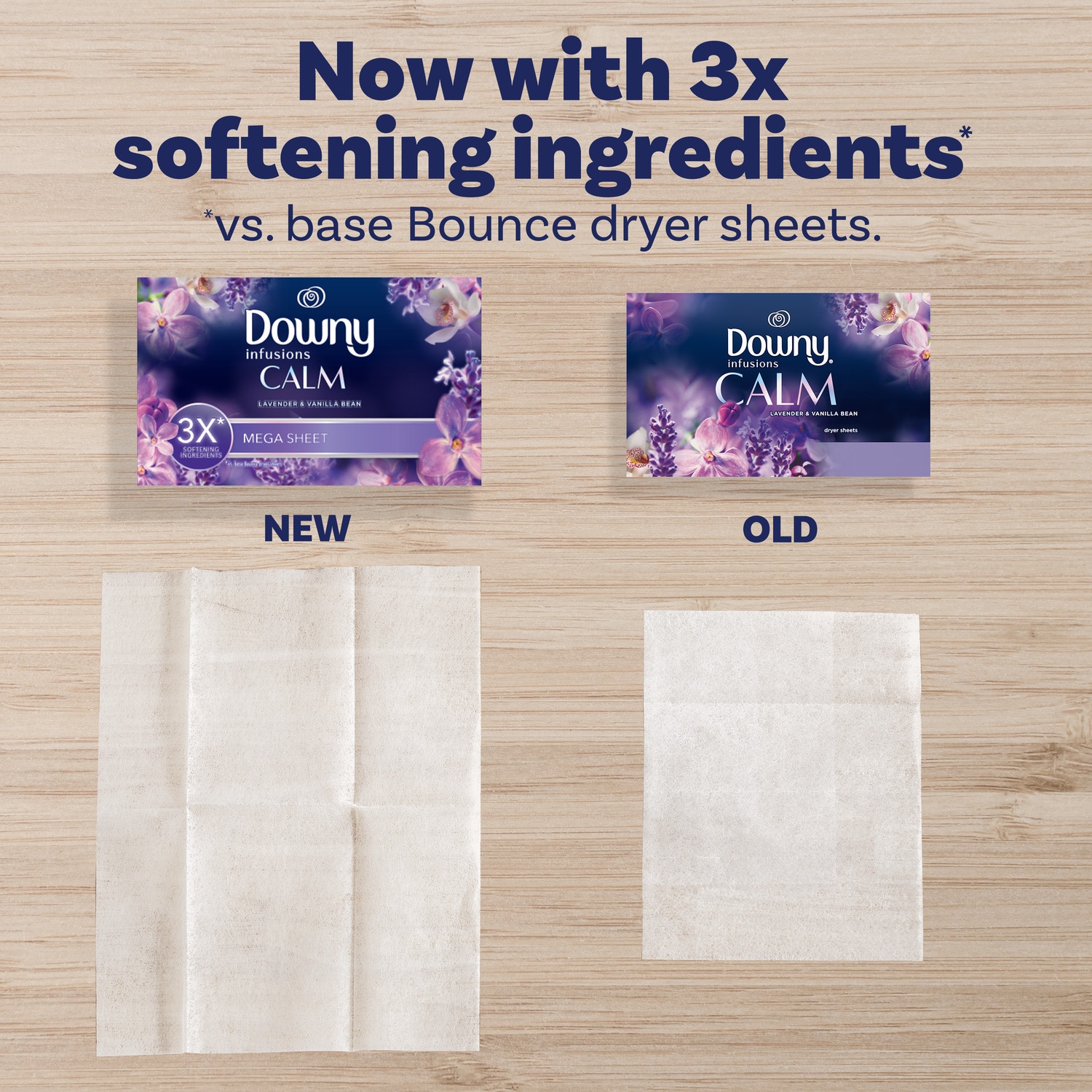 Downy Infusions Calm Scent Fabric Softener Dryer Sheets