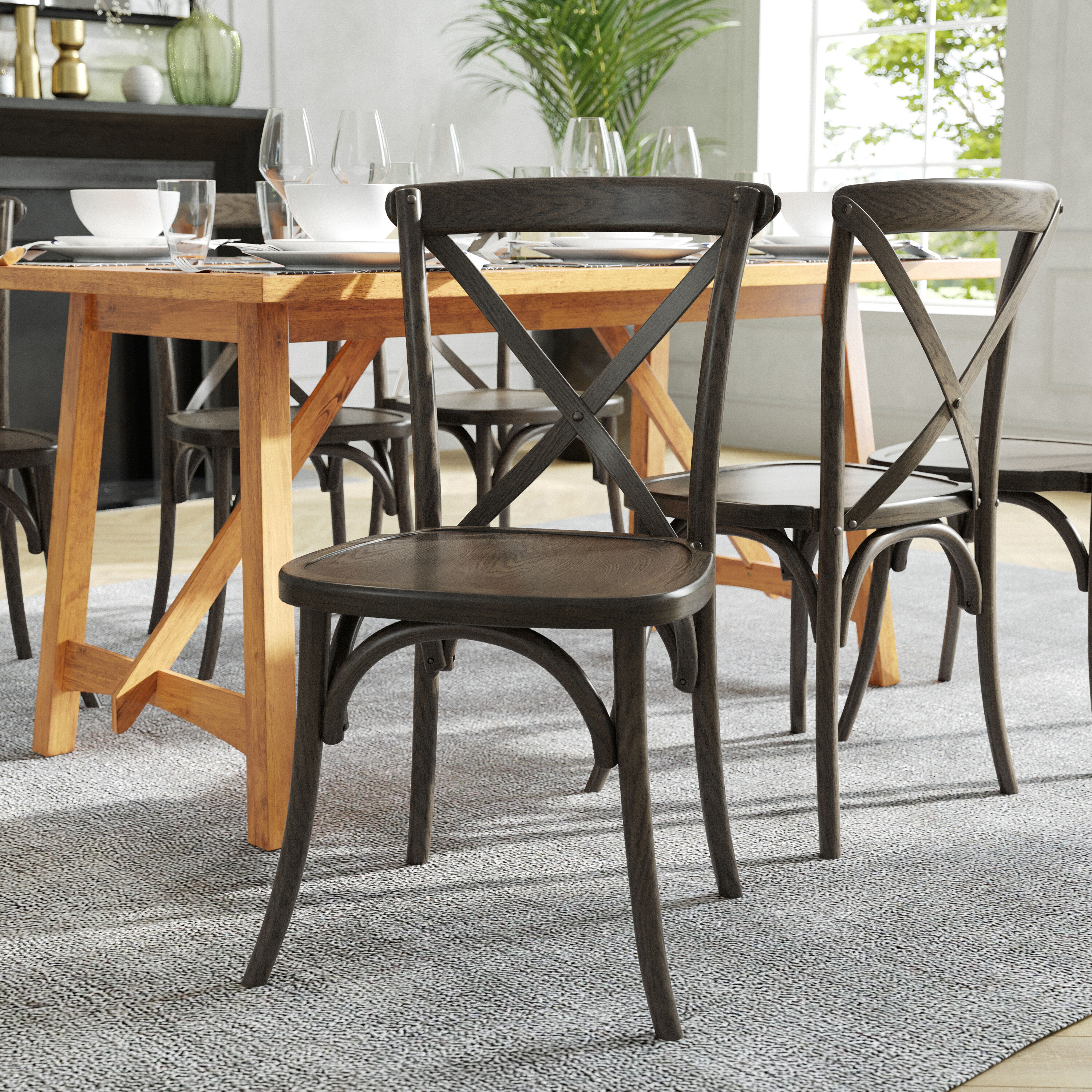 Flash Furniture 889142092179 Modern Early American Accent Chair