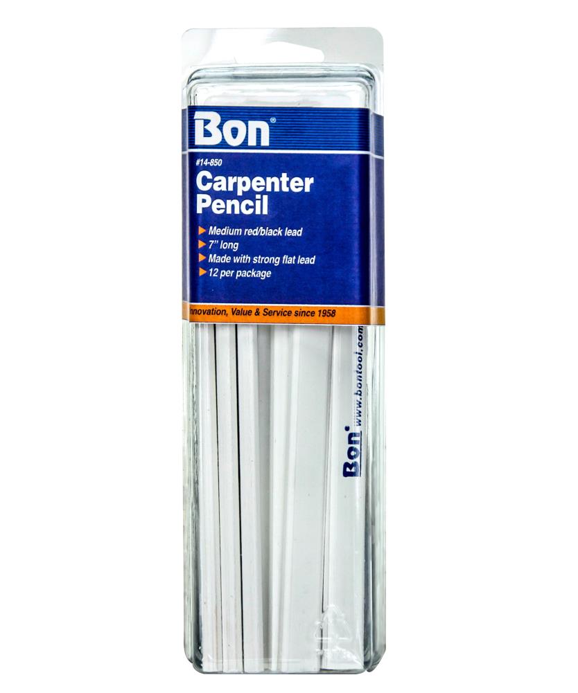 Bon Tool 14-859 12-Pack 7-in White Carpenter Pencil