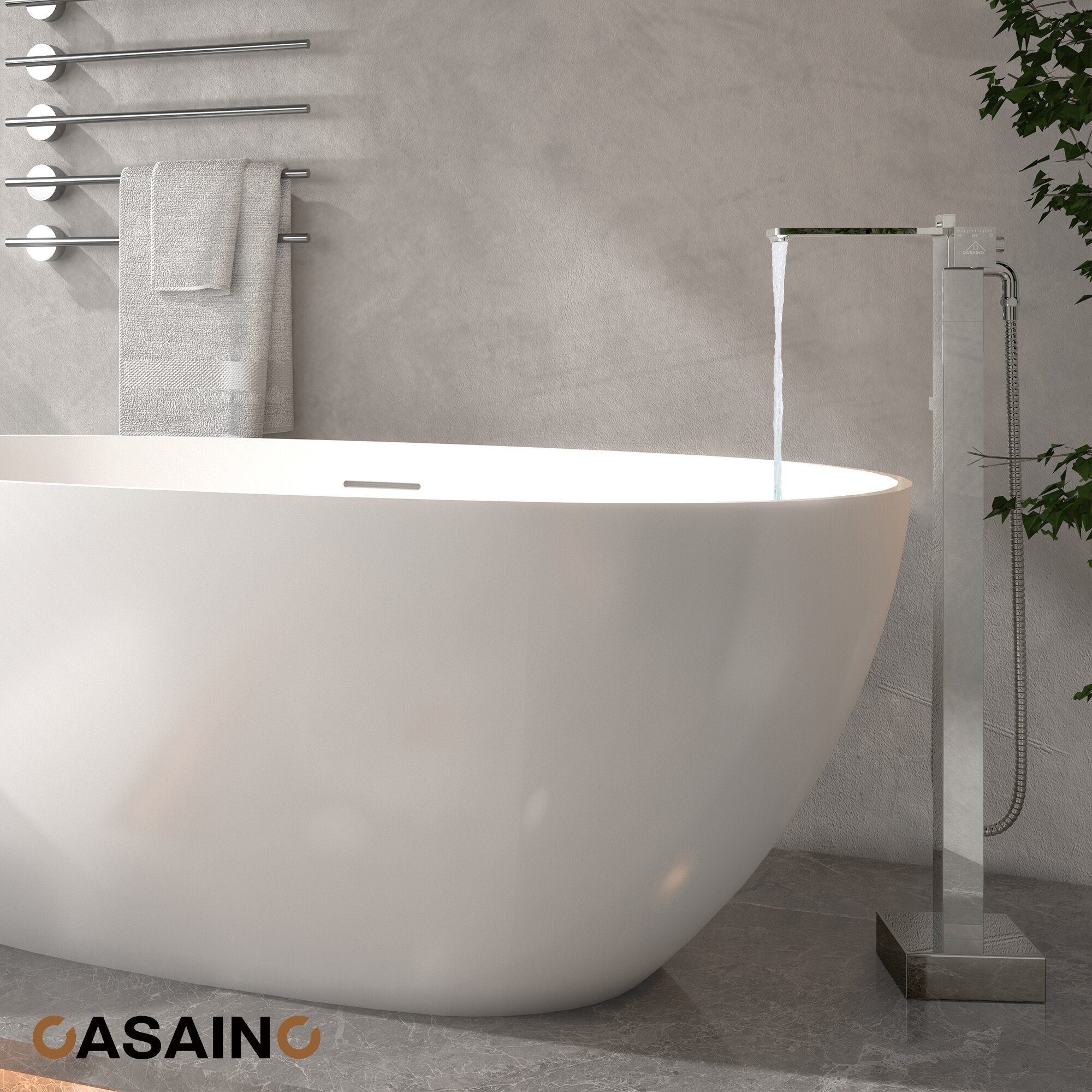 CASAINC KCLT0057-CP Roman-Tub-Faucets - View #3