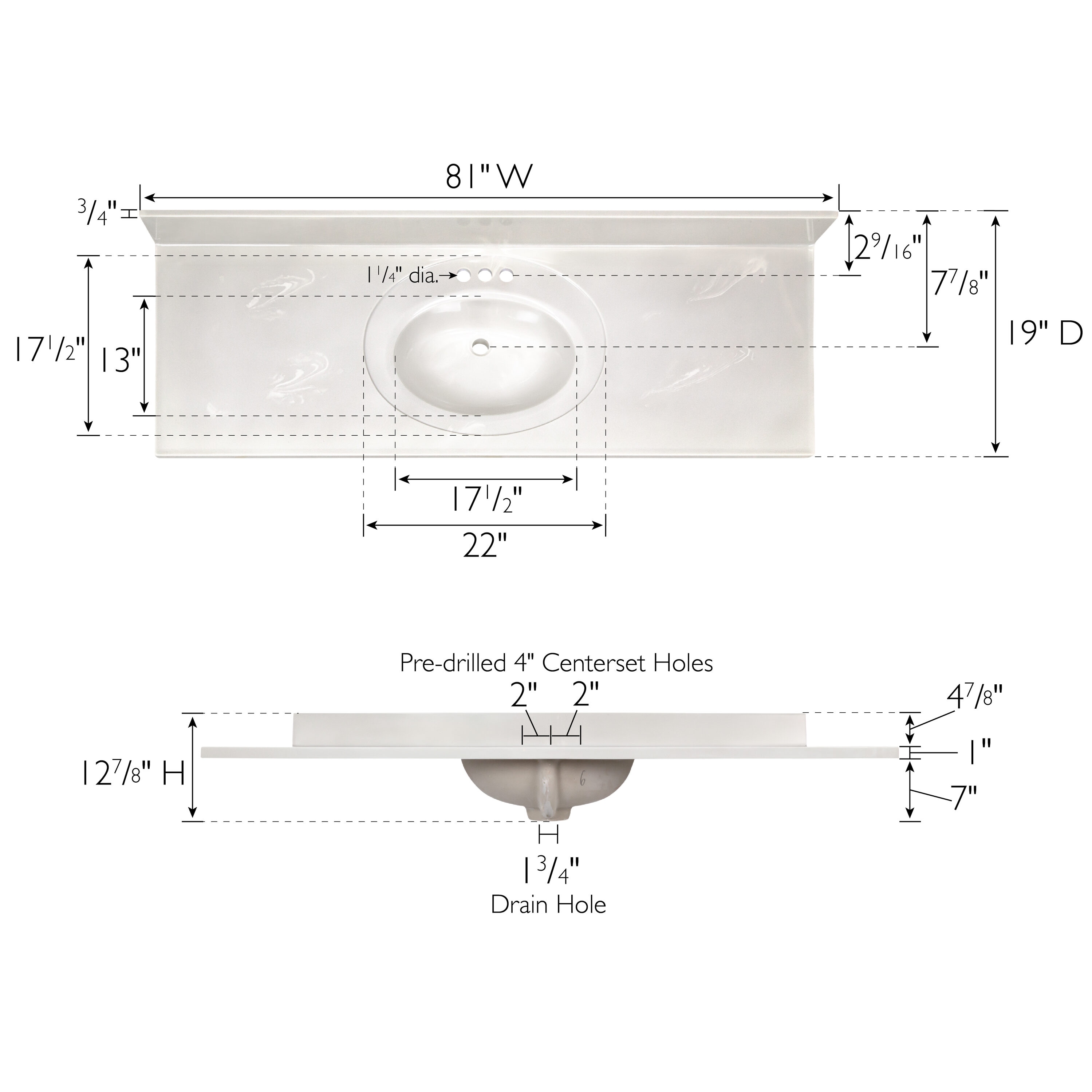 Design House 597419 Vanity-Tops - View #3