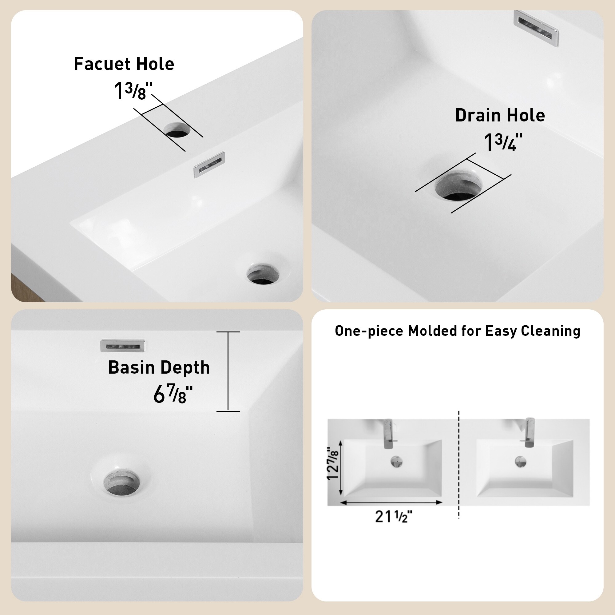 CASAINC MS-10036-CAB-WH-1 Bath-Vanity-Combo - View #2