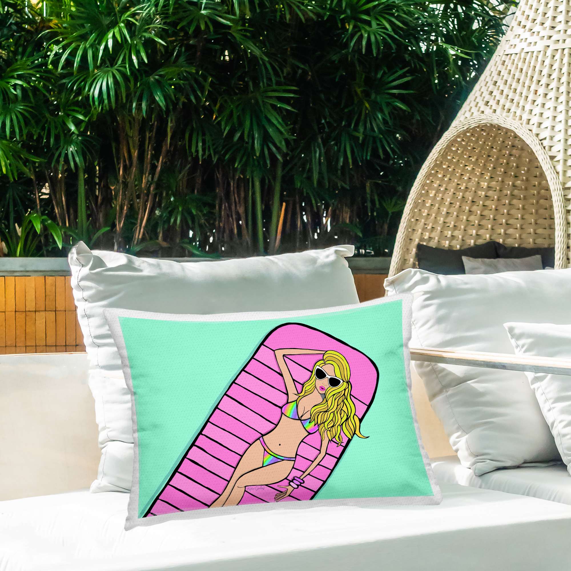 Stupell Industries PLO-985-ORC-14X20 Outdoor-Accent-Pillows - View #3