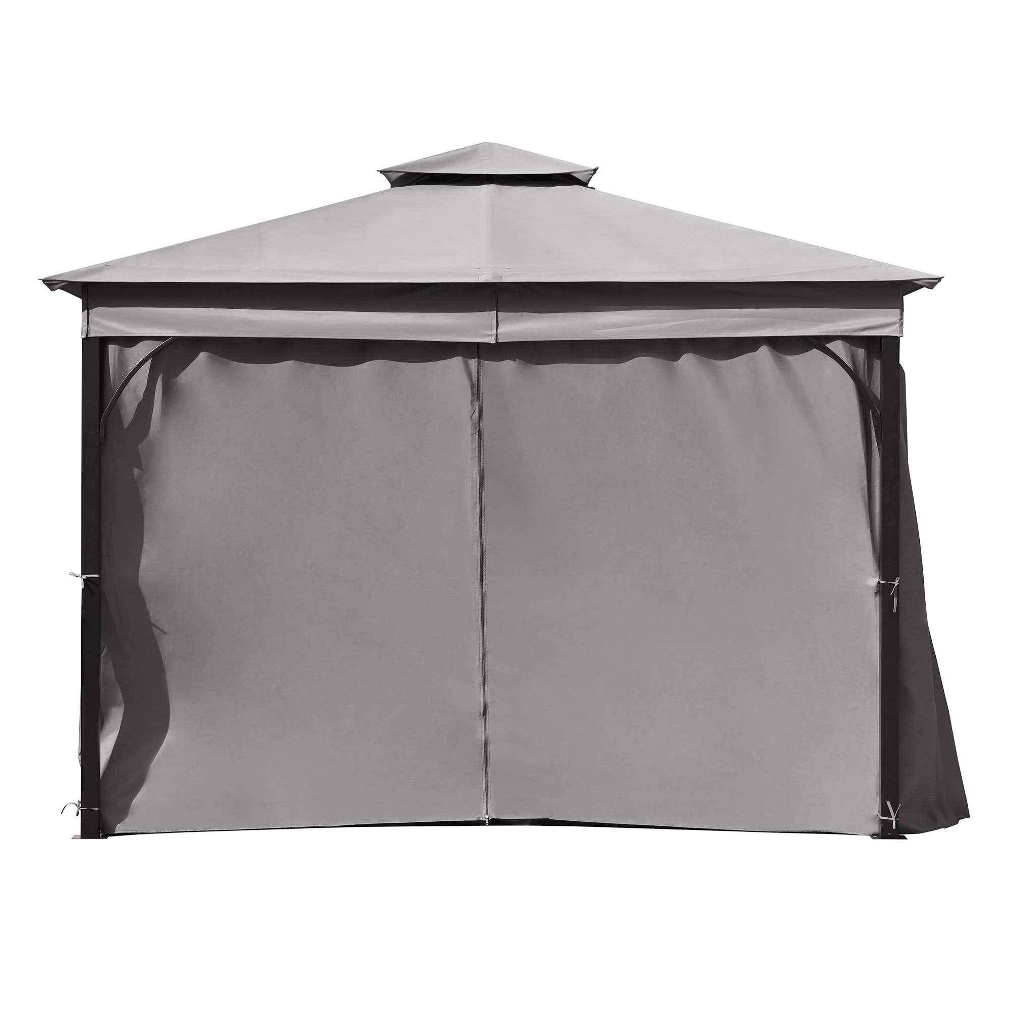 SINOFURN SYB260042GY Wood-Resin-Gazebos - View #19