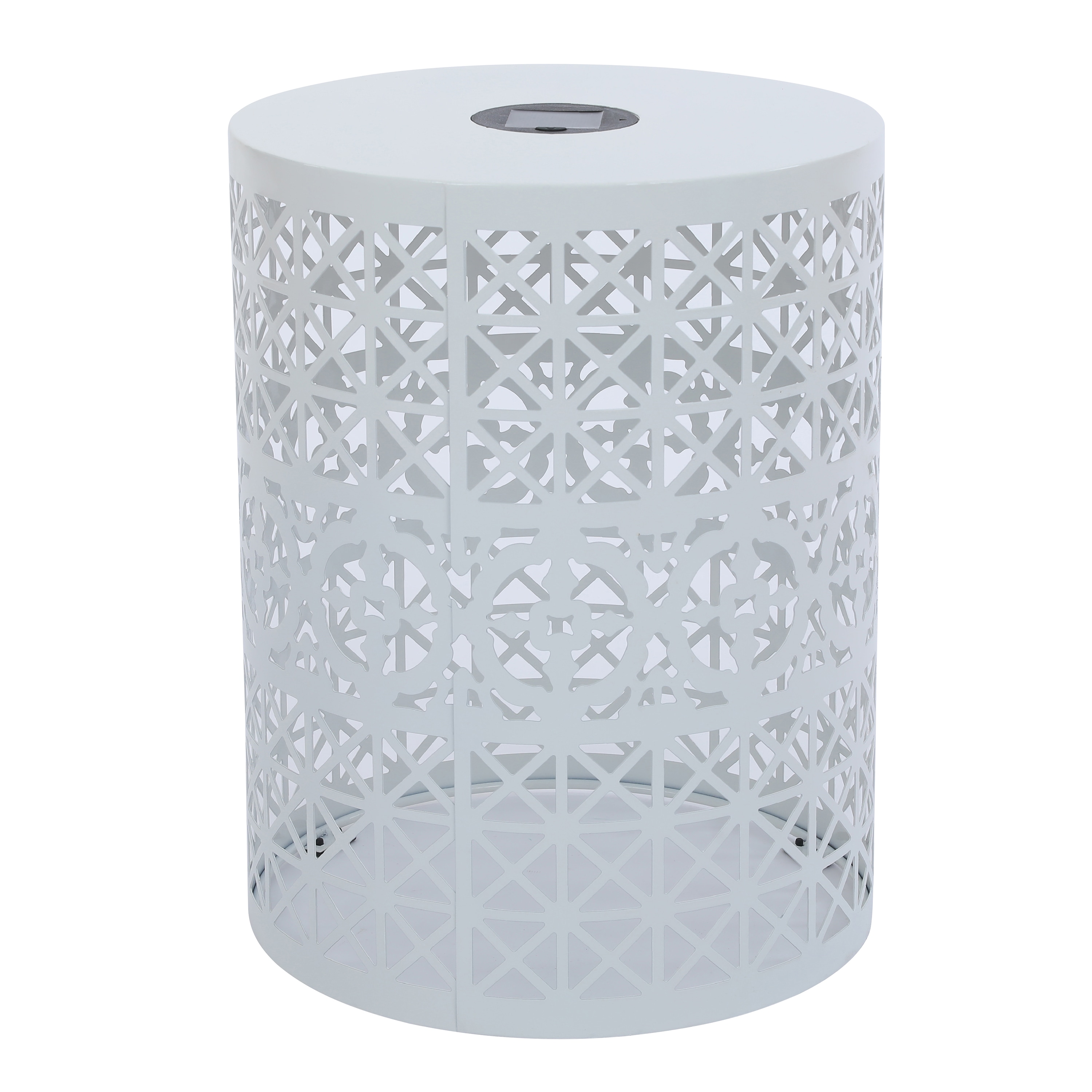 AHIOU HOME ZAAHG-P179928WGS 16.5-in White Steel Barrel Garden Stool