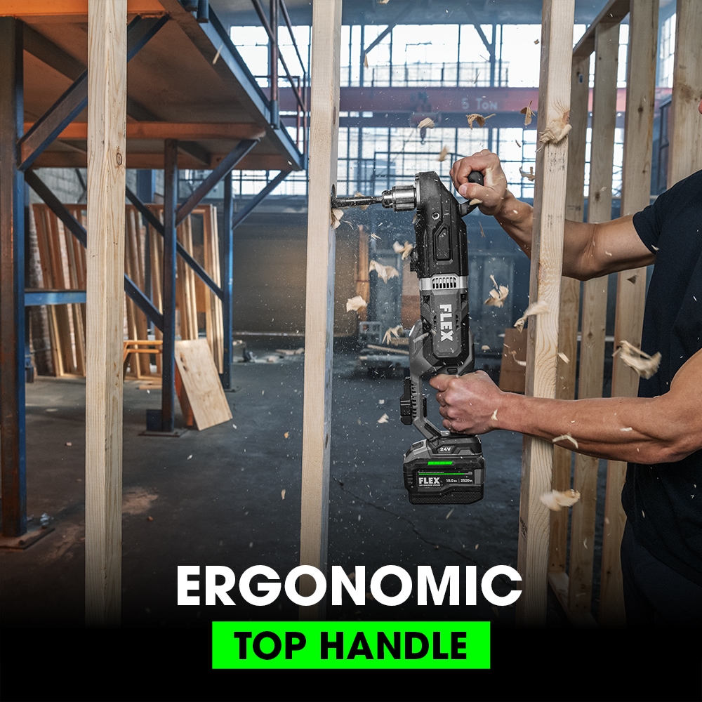 FLEX 24-volt 1/2-in Keyed Brushless Right Angle Cordless Drill in the Drills  department at