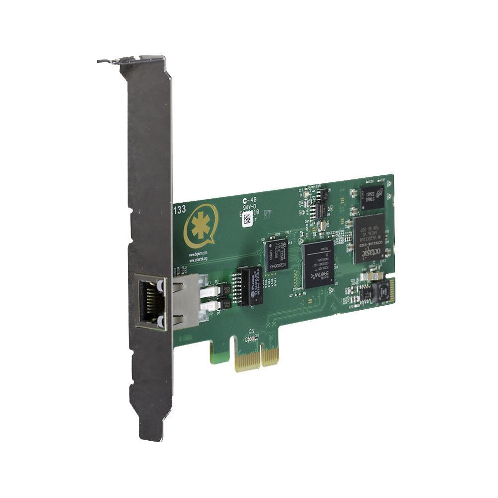  JLRS06320 Digium 1TE131F Single Span Digital T1, E1, J1 and PRI PCI-Express Card