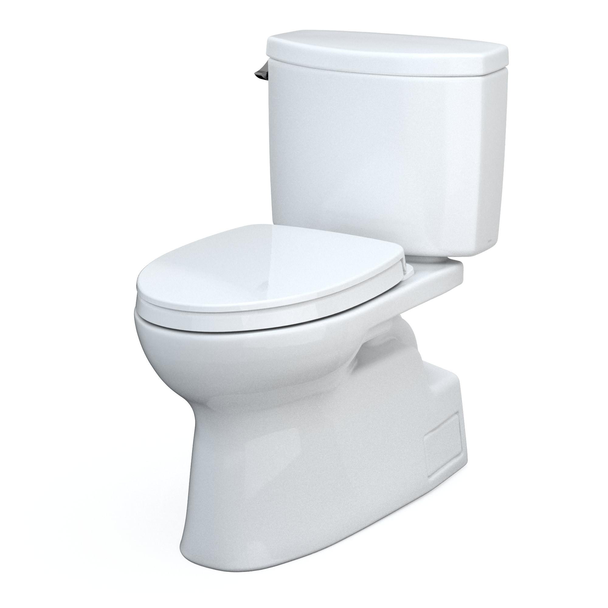 Elongated Bone Two-Piece High-Efficiency Toilet with Skirted Design