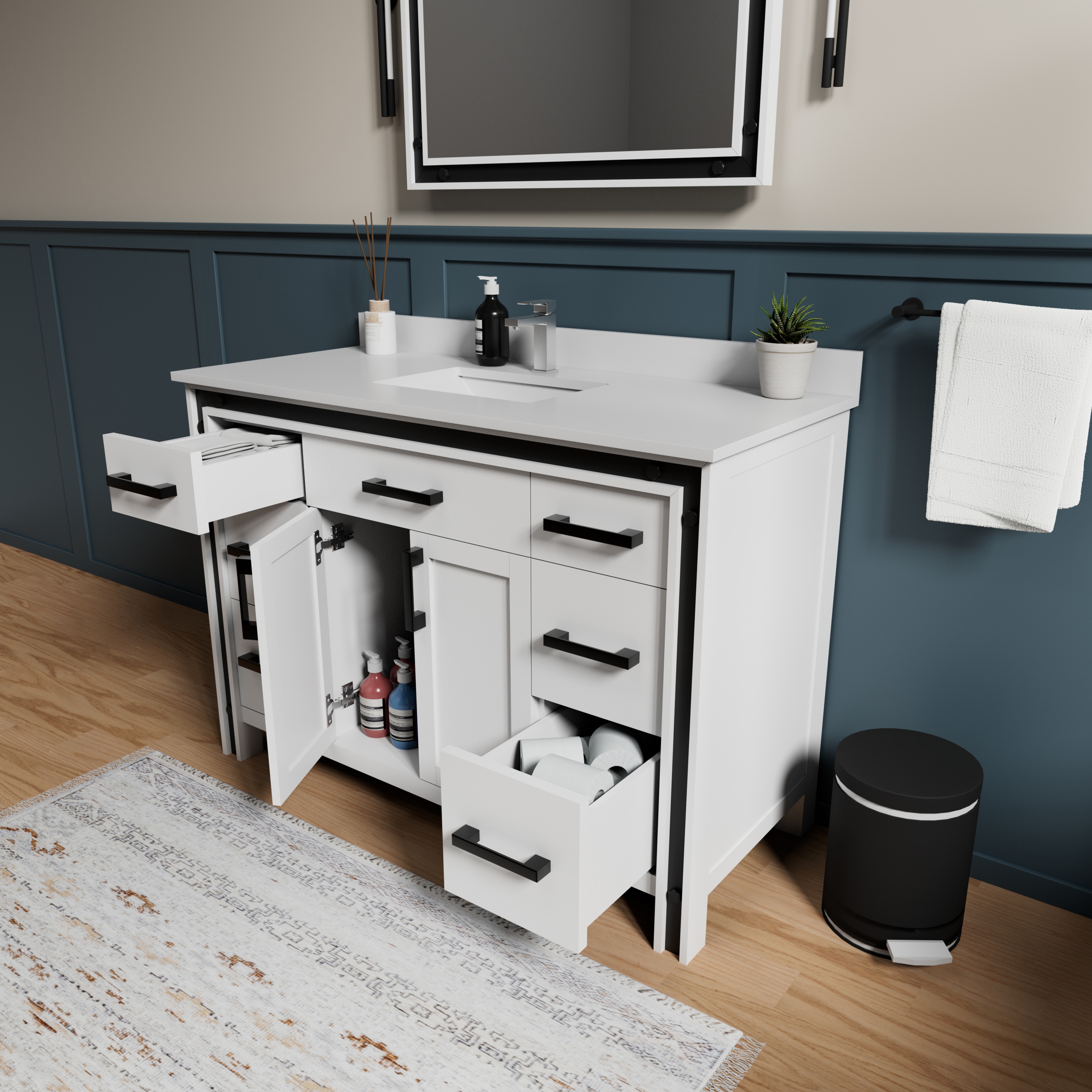 Lexora LZV352248SAJSM34F Bath-Vanity-Combo - View #4