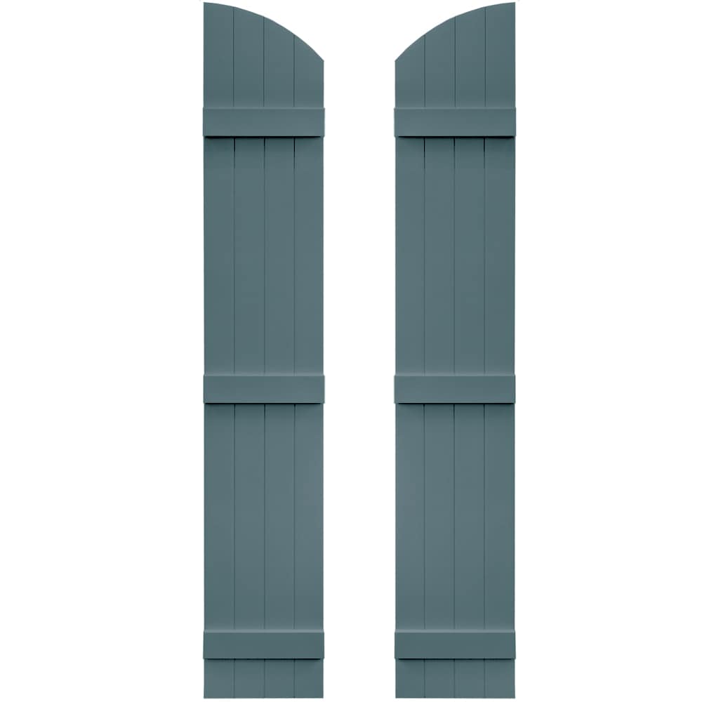 Vantage V5931477004 13.875-in W x 77-in H Wedgewood Blue Board and Batten Exterior Shutters