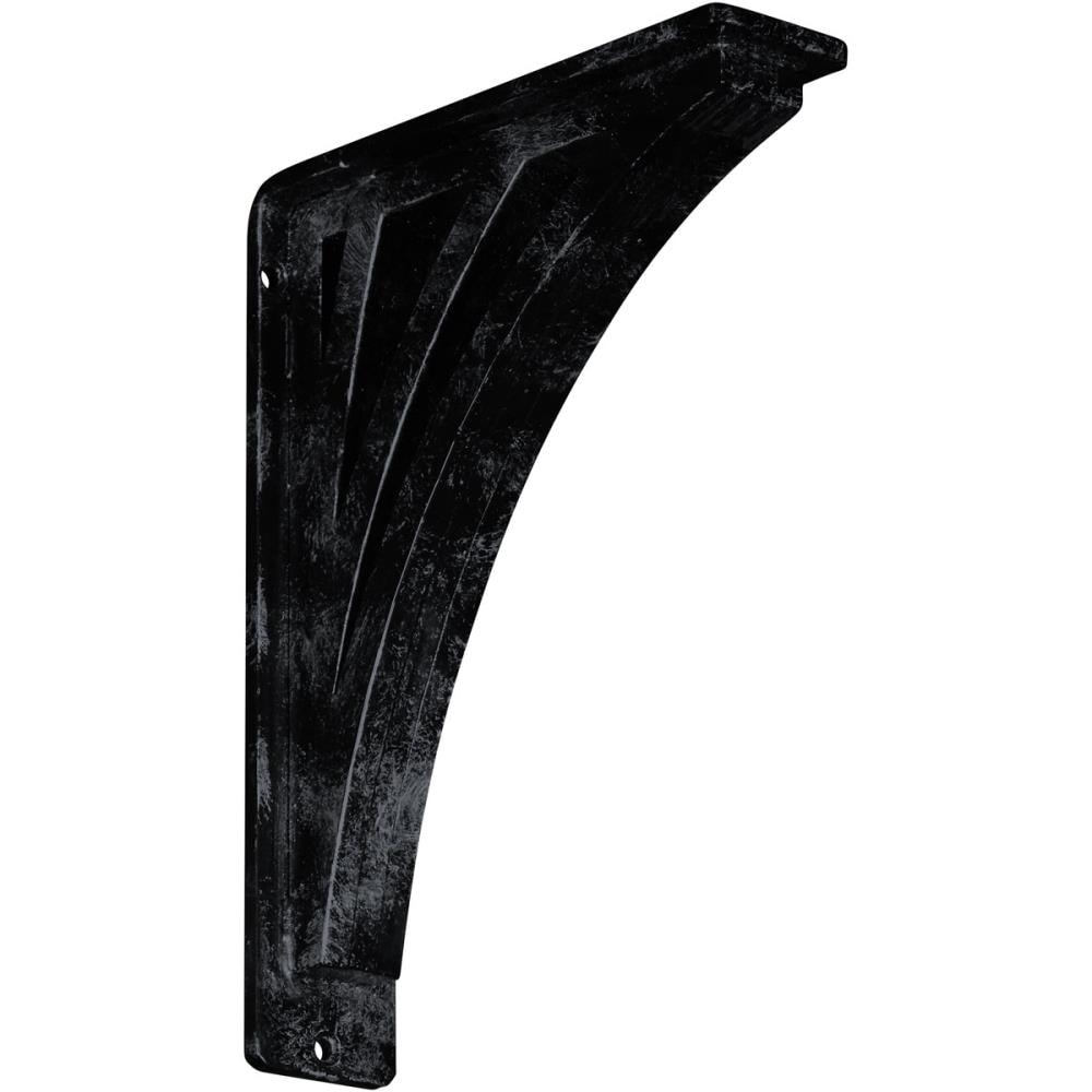 Ekena Millwork BKTM02X07X10TNEAPW Nevio 7.5-in x 2-in x 10-in Gray Wrought Iron Countertop Support Bracket