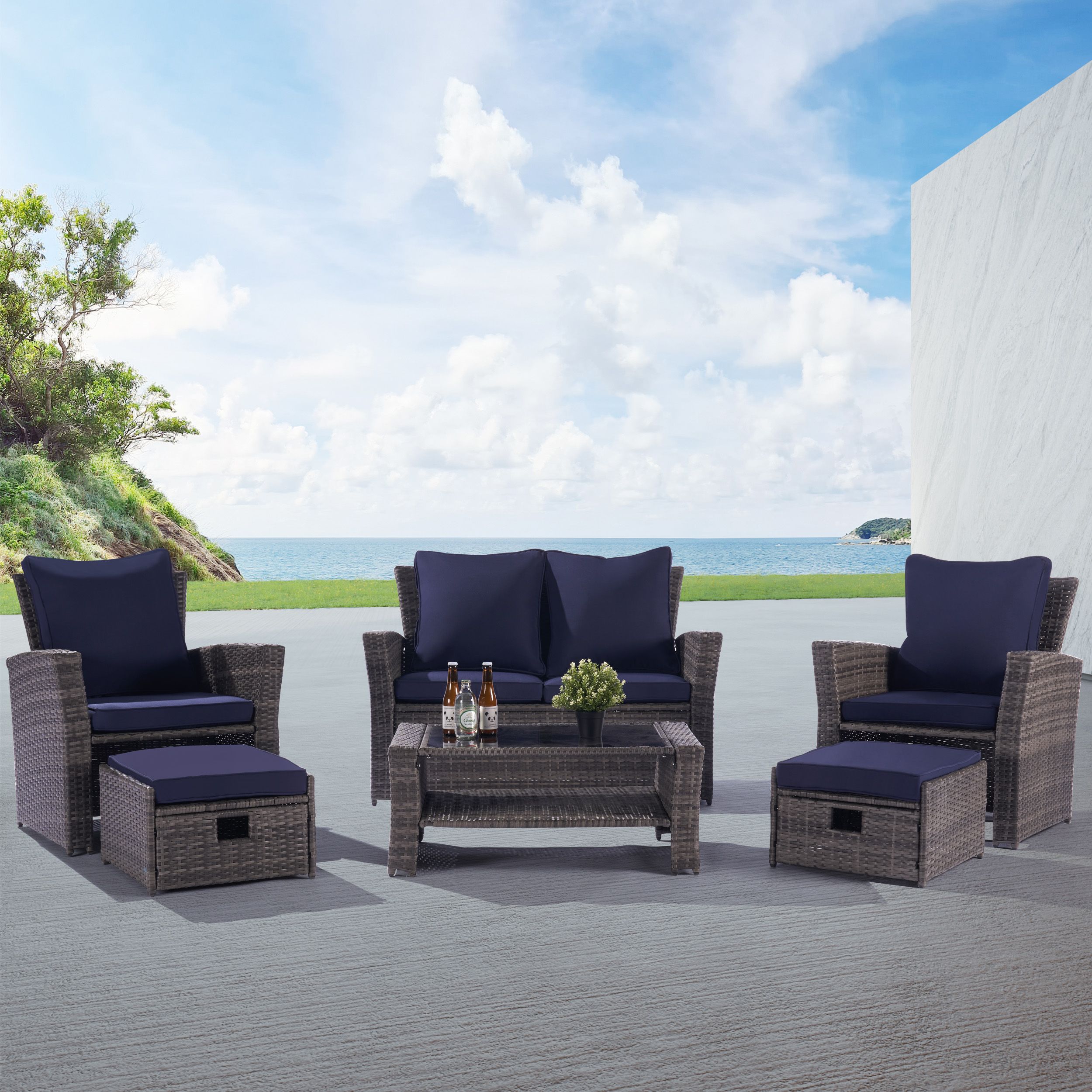 SANSTAR LRS-WS101BL Patio-Conversation-Sets - View #2