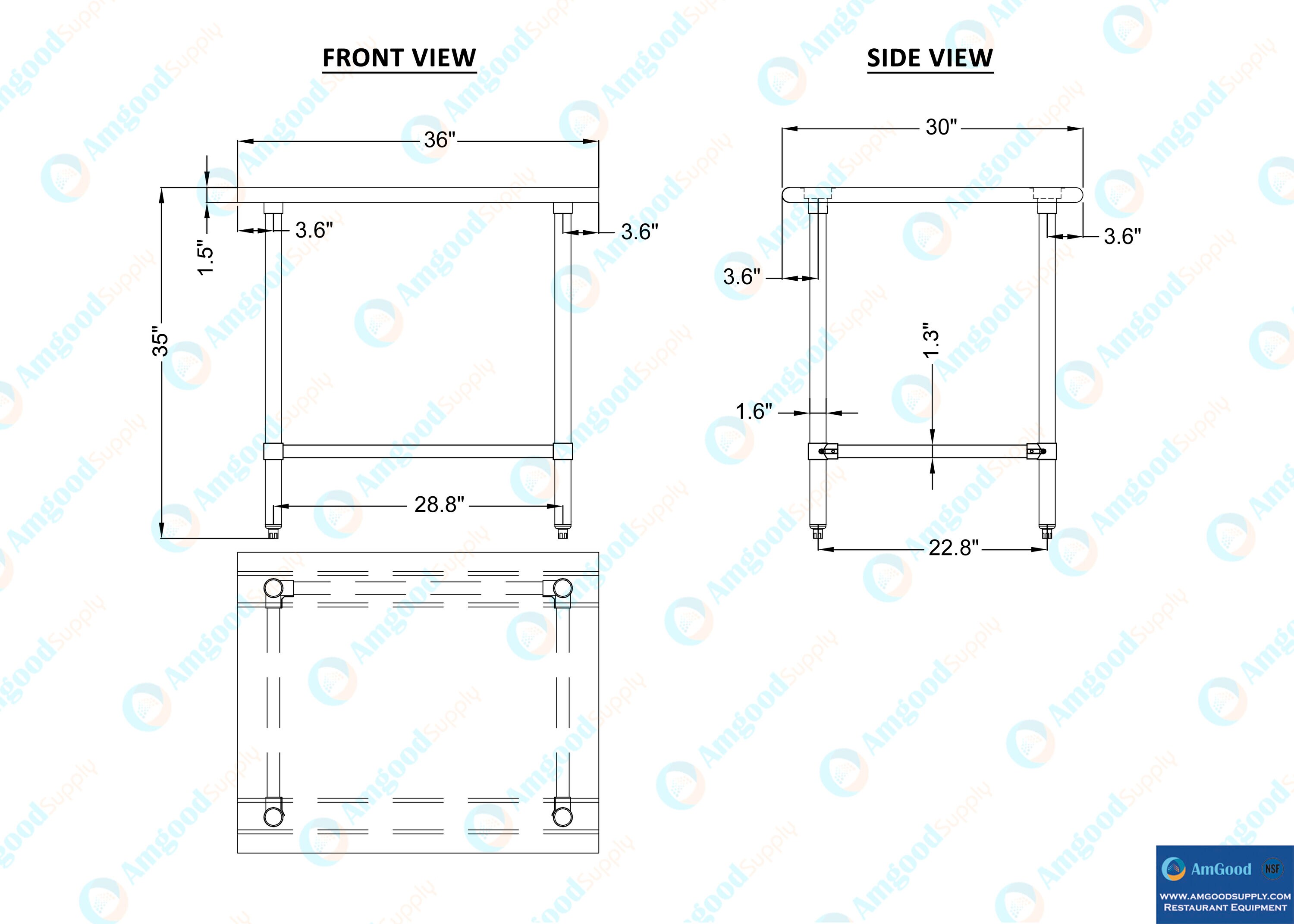Amgood LWT-3036-RCB Kitchen-Furniture - View #5
