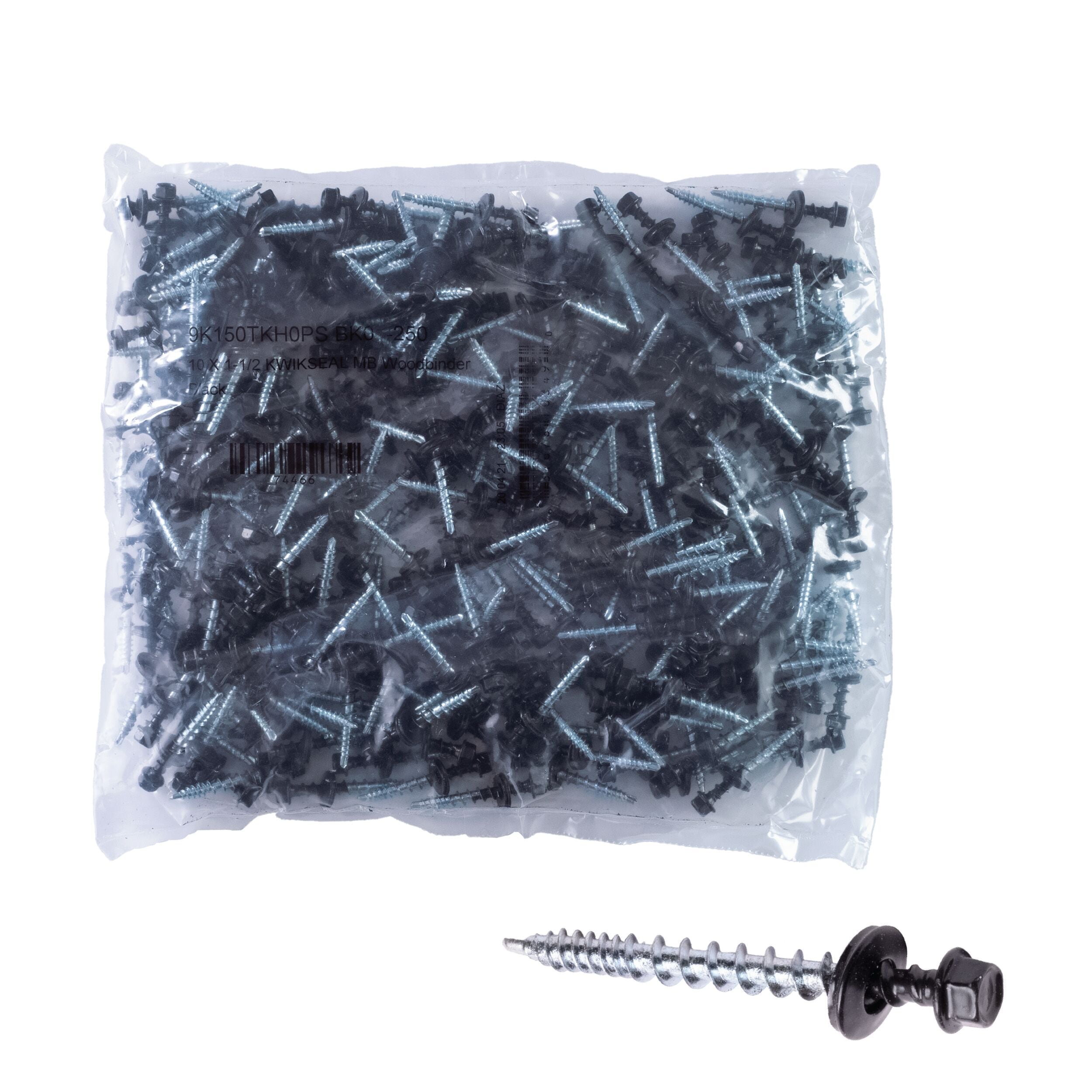 Power Pro #10 x 1-1/2-in Black Powder Coating Self-drilling Roofing Screws (2500-Count) 117500 Sansujyuku sansujyuku.com