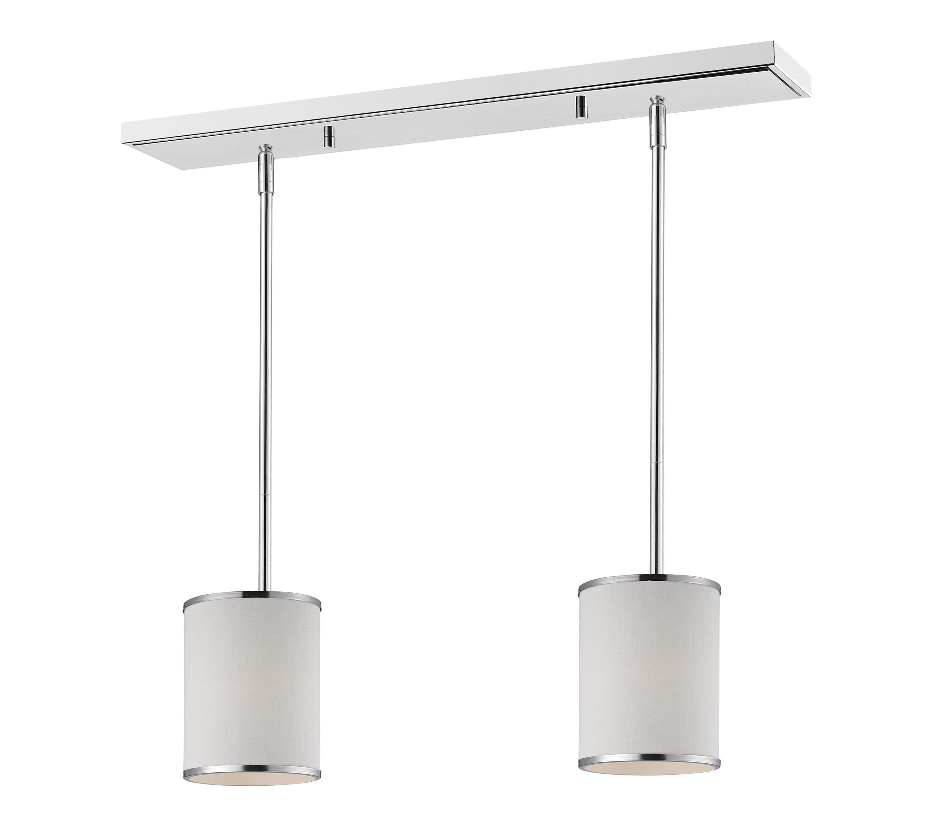 Z-Lite 164-6-2-SQ Cameo Chrome Incandescent Medium Base (e-26) Pool Table Lighting