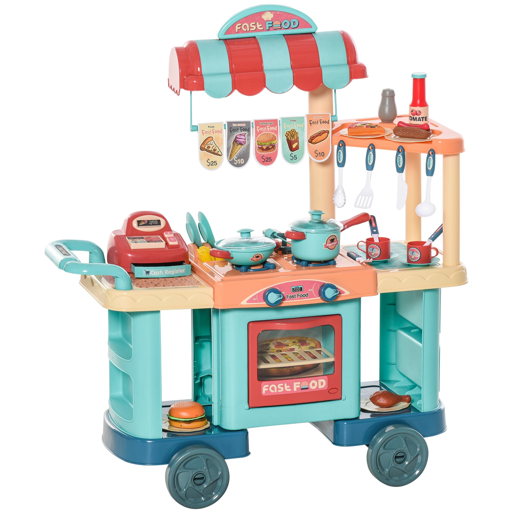 Siavonce XH94801 Play Kitchen Set for Kids Role play
