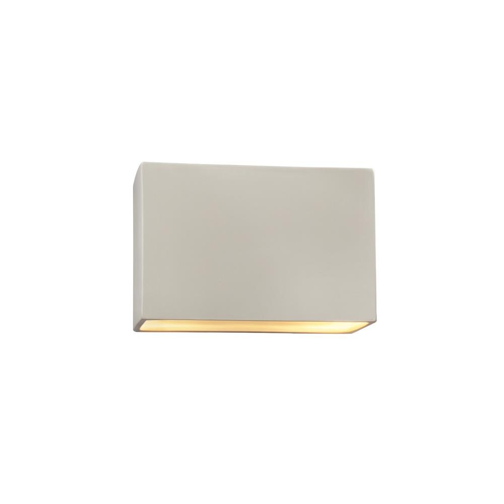 Justice Design Group CER-5640W-MAT Ambiance 1 -Light 6-in H Matte White Hardwired Outdoor Wall Light